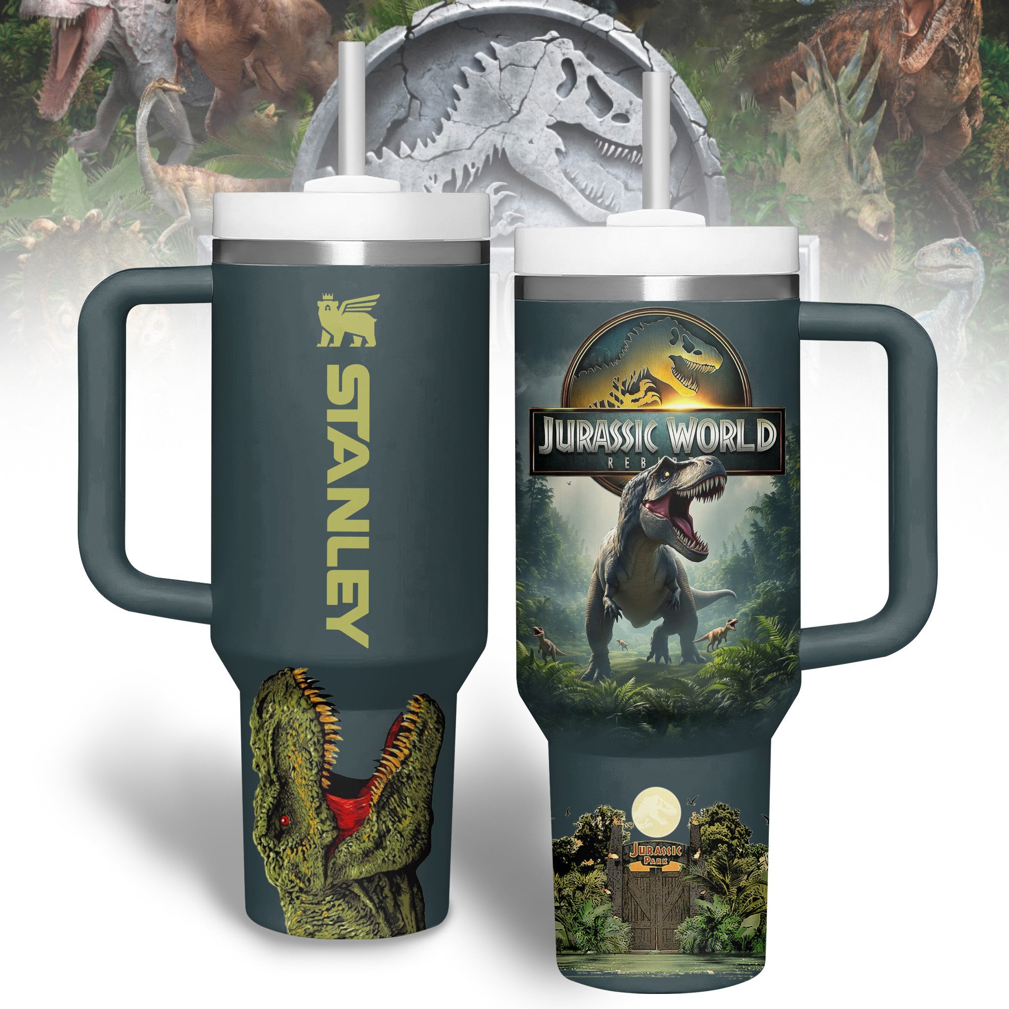 Star Wars Movies Custom Stanley Quencher 40oz Stainless Steel Tumbler With Handle