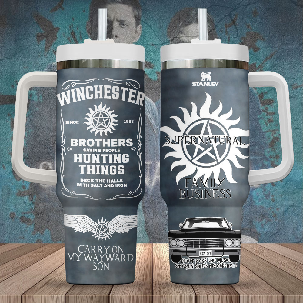 Supernatural TV Series Custom Stanley Cup 40 oz 30 oz Tumbler With Handle