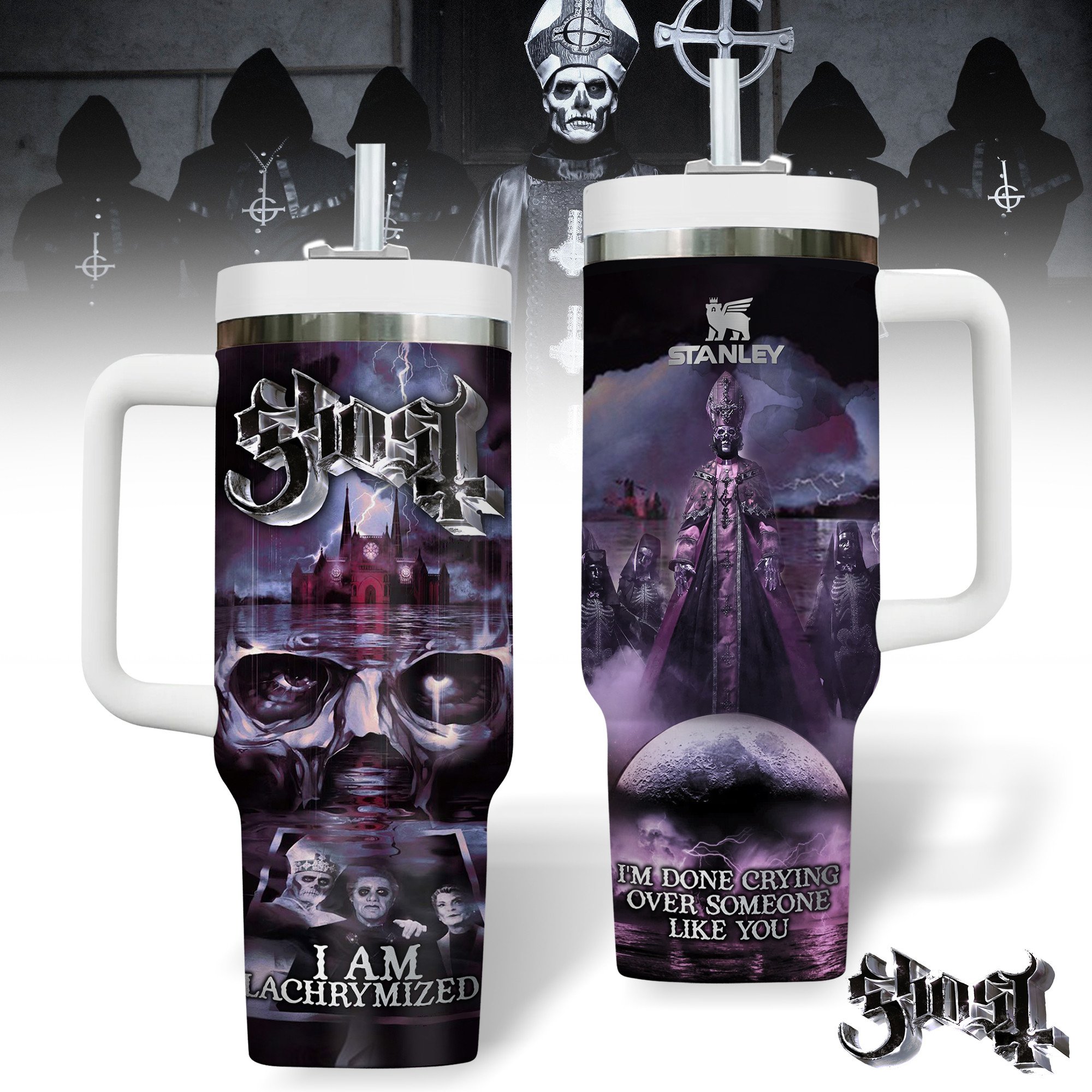 Supernatural TV Series Custom Stanley Quencher 40oz Stainless Steel Tumbler With Handle