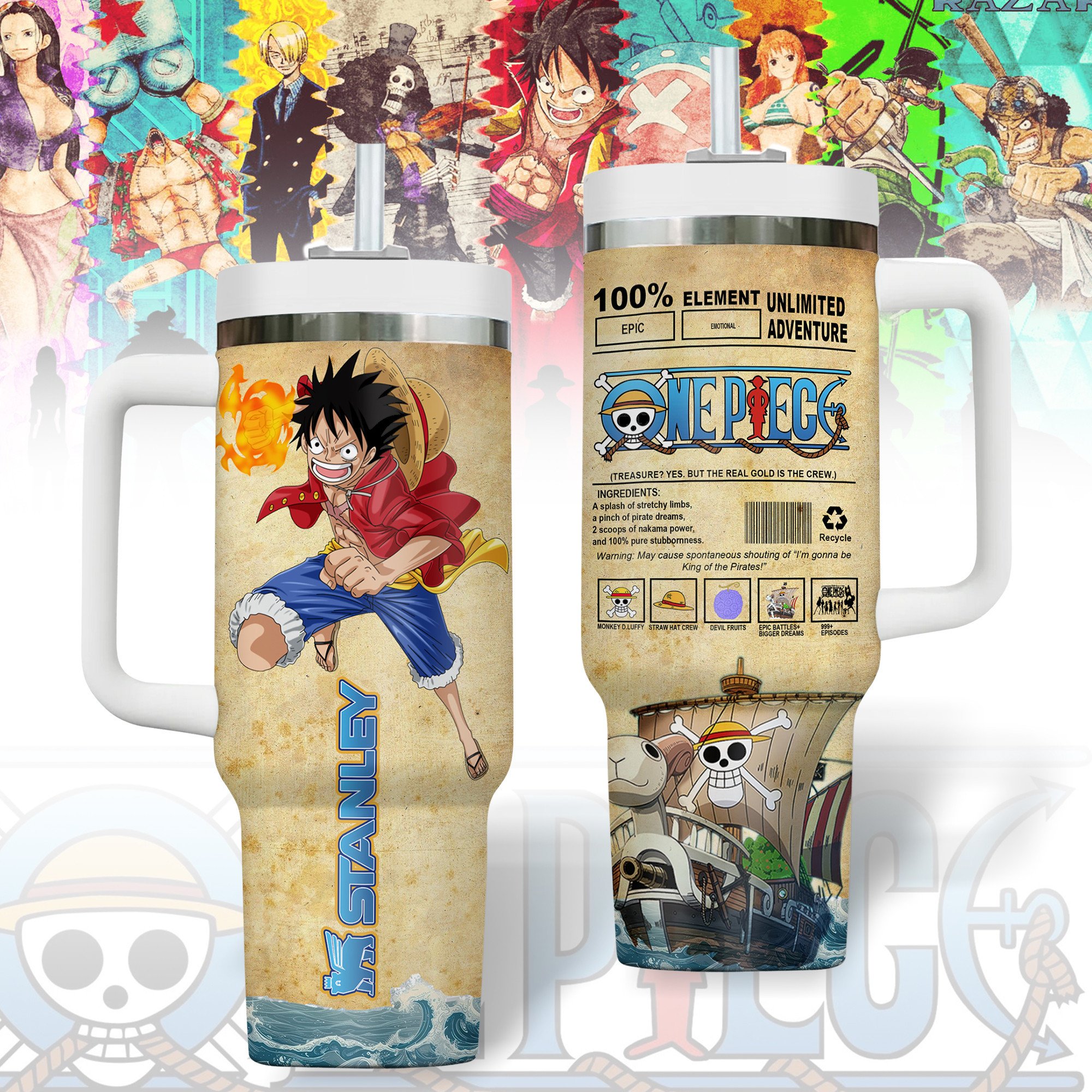 Survivor Games  Custom Stanley Quencher 40oz Stainless Steel Tumbler With Handle