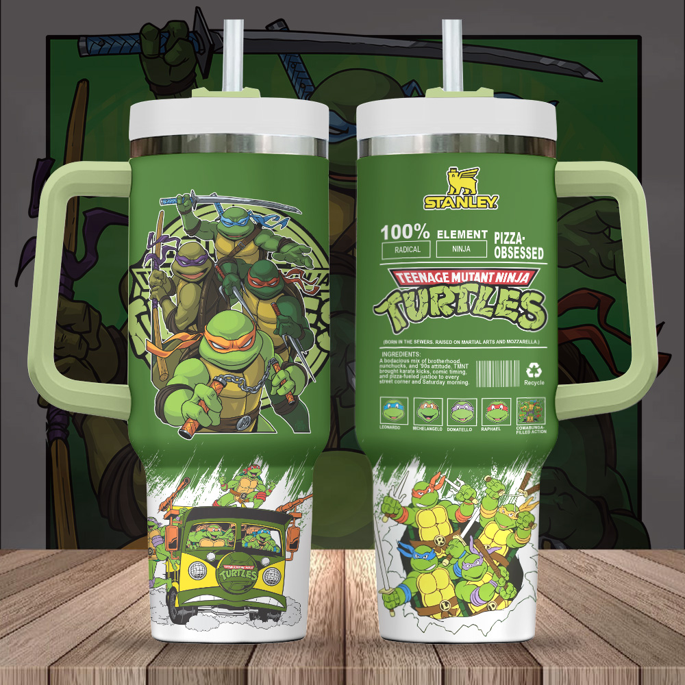 Teenage Mutant Ninja Turtles Movies Custom Stanley Cup 40 oz 30 oz Tumbler With Handle