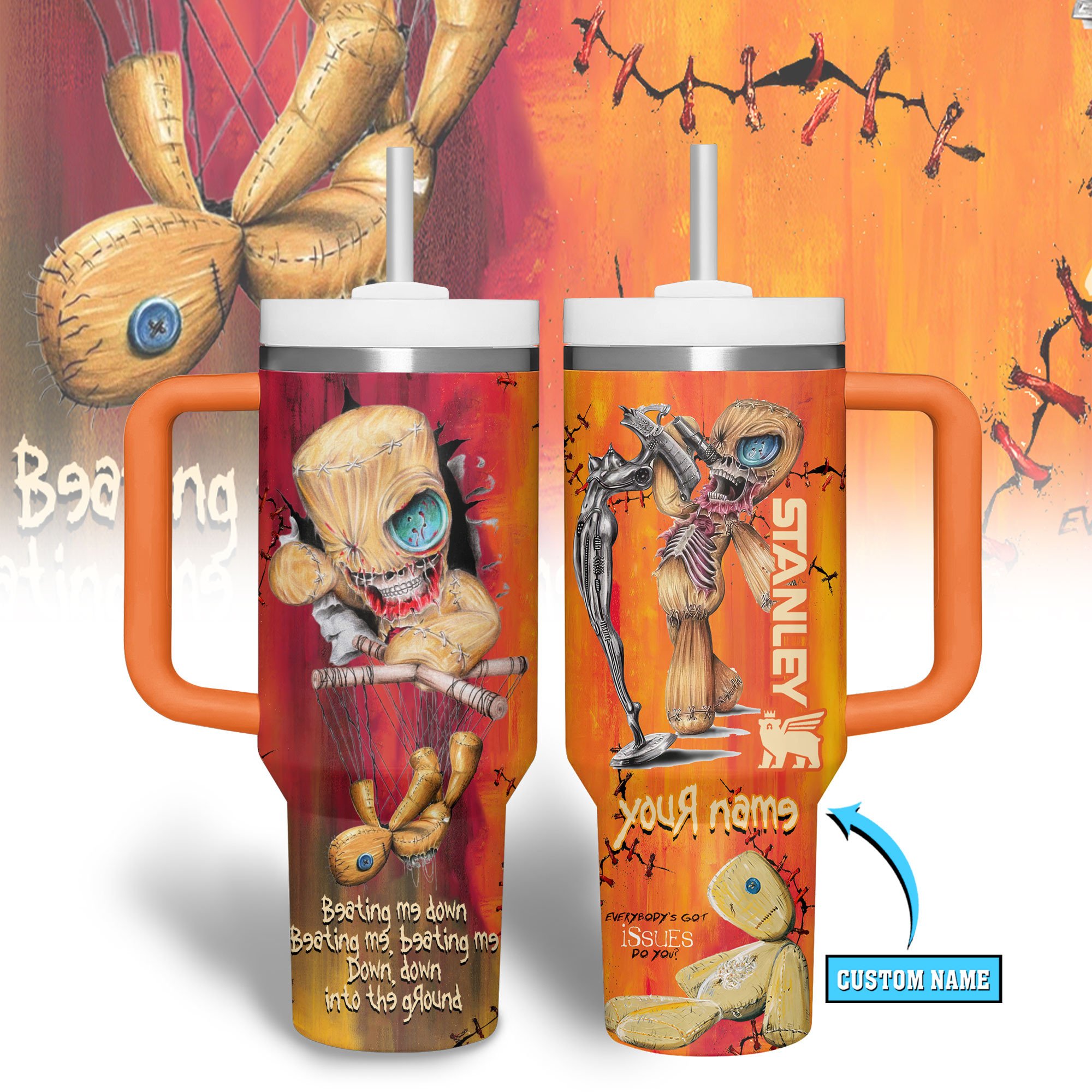 Teenage Mutant Ninja Turtles Movies Custom Stanley Quencher 40oz Stainless Steel Tumbler With Handle