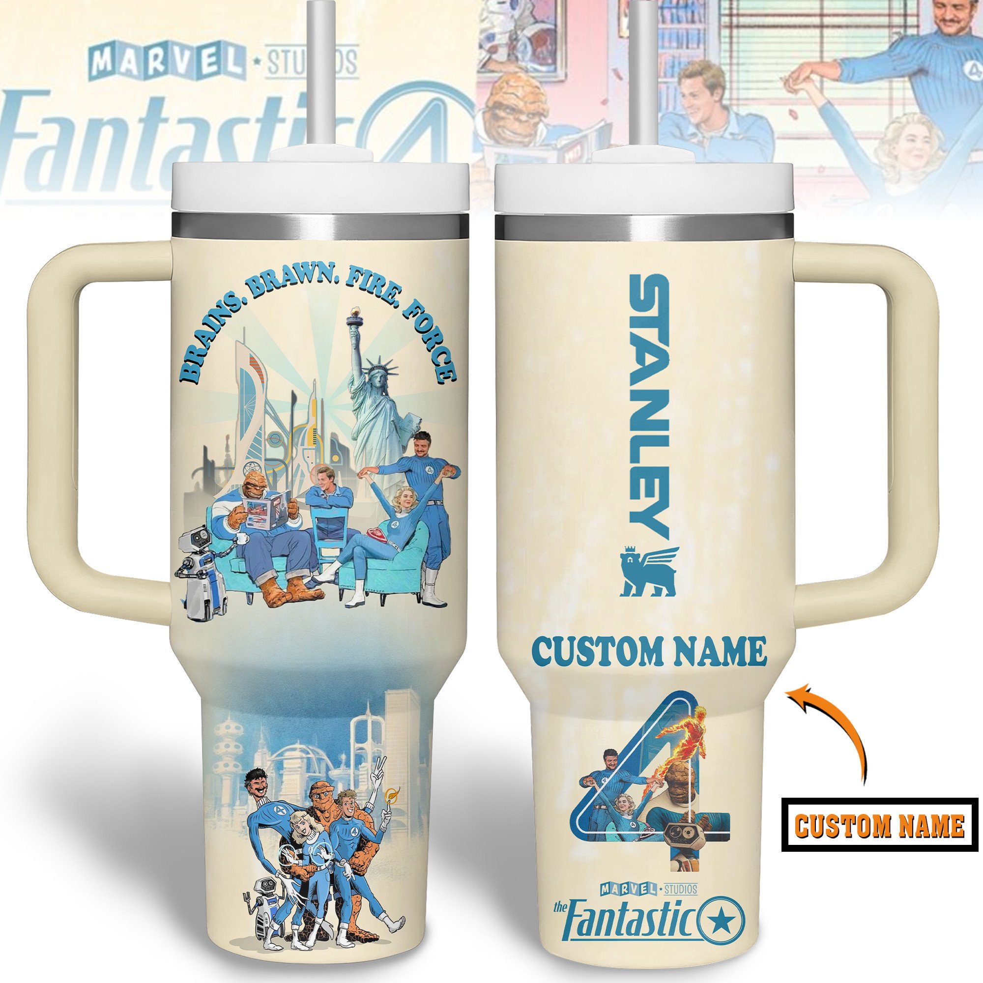 The Last of Us Games Custom Stanley Quencher 40oz Stainless Steel Tumbler With Handle