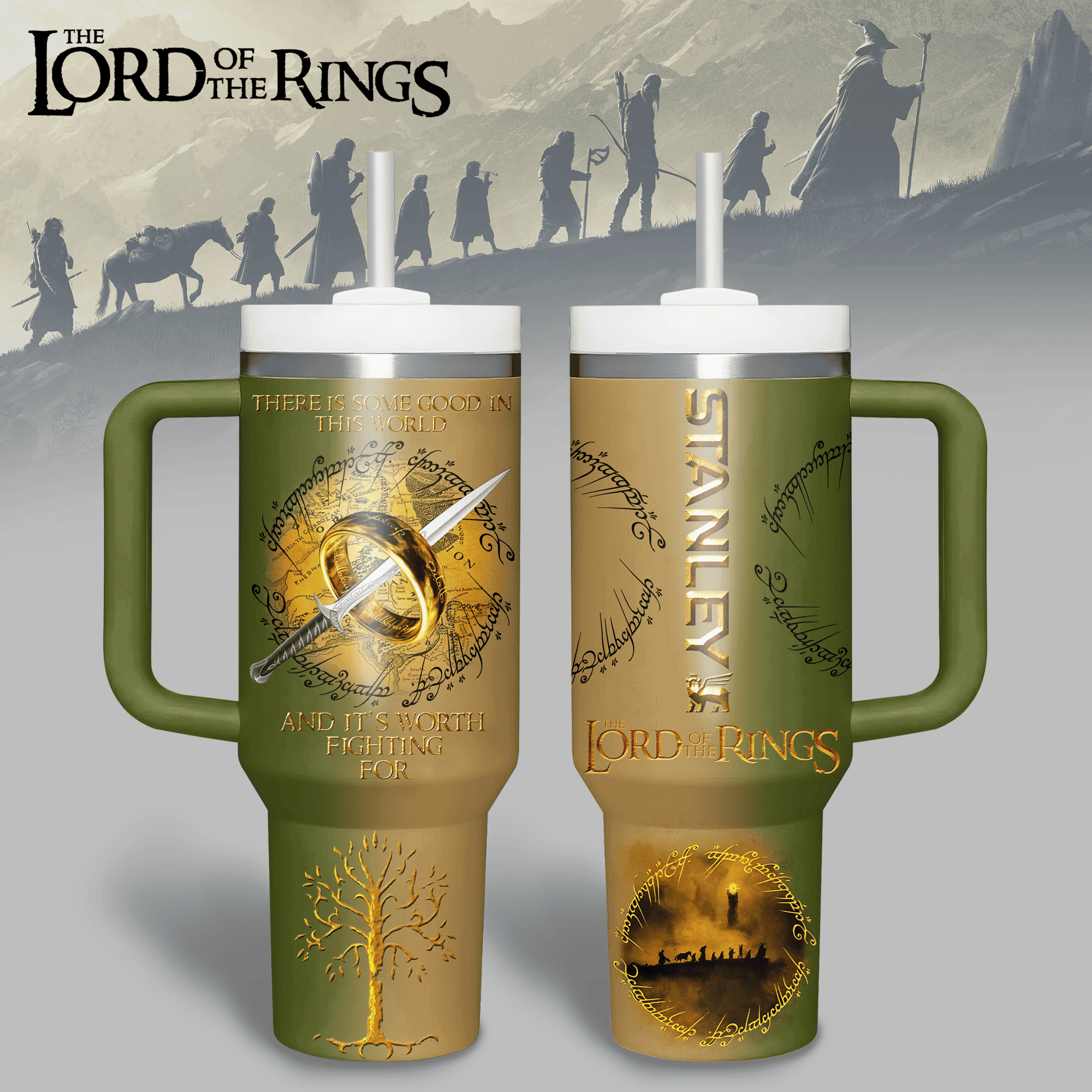 The Lord Of The Rings Movies Custom Stanley Cup 40 oz 30 oz Tumbler With Handle