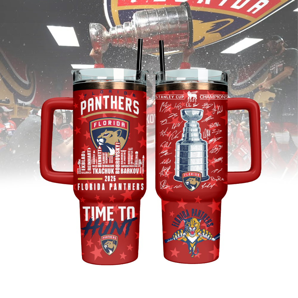Florida Panthers NHL Custom Stanley Cup 40 oz 30 oz Tumbler With Handle