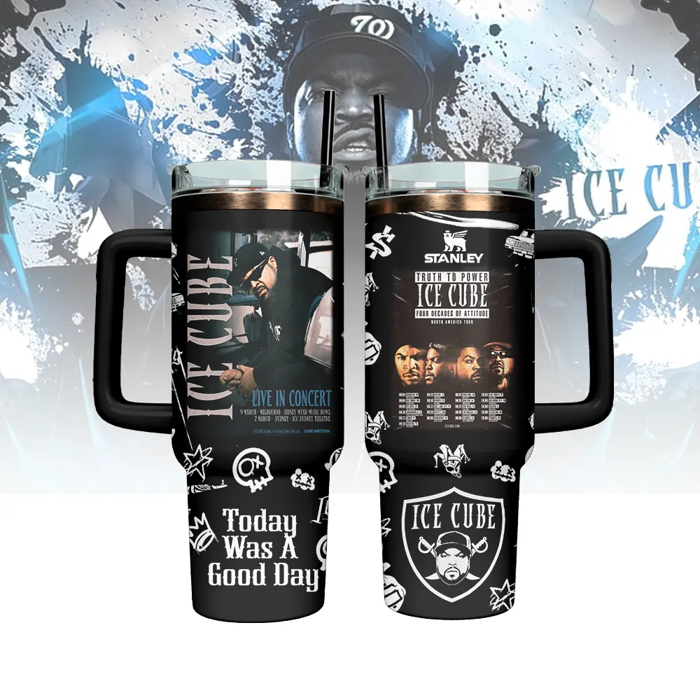 Ice Cube Music Custom Stanley Cup 40 oz 30 oz Tumbler With Handle