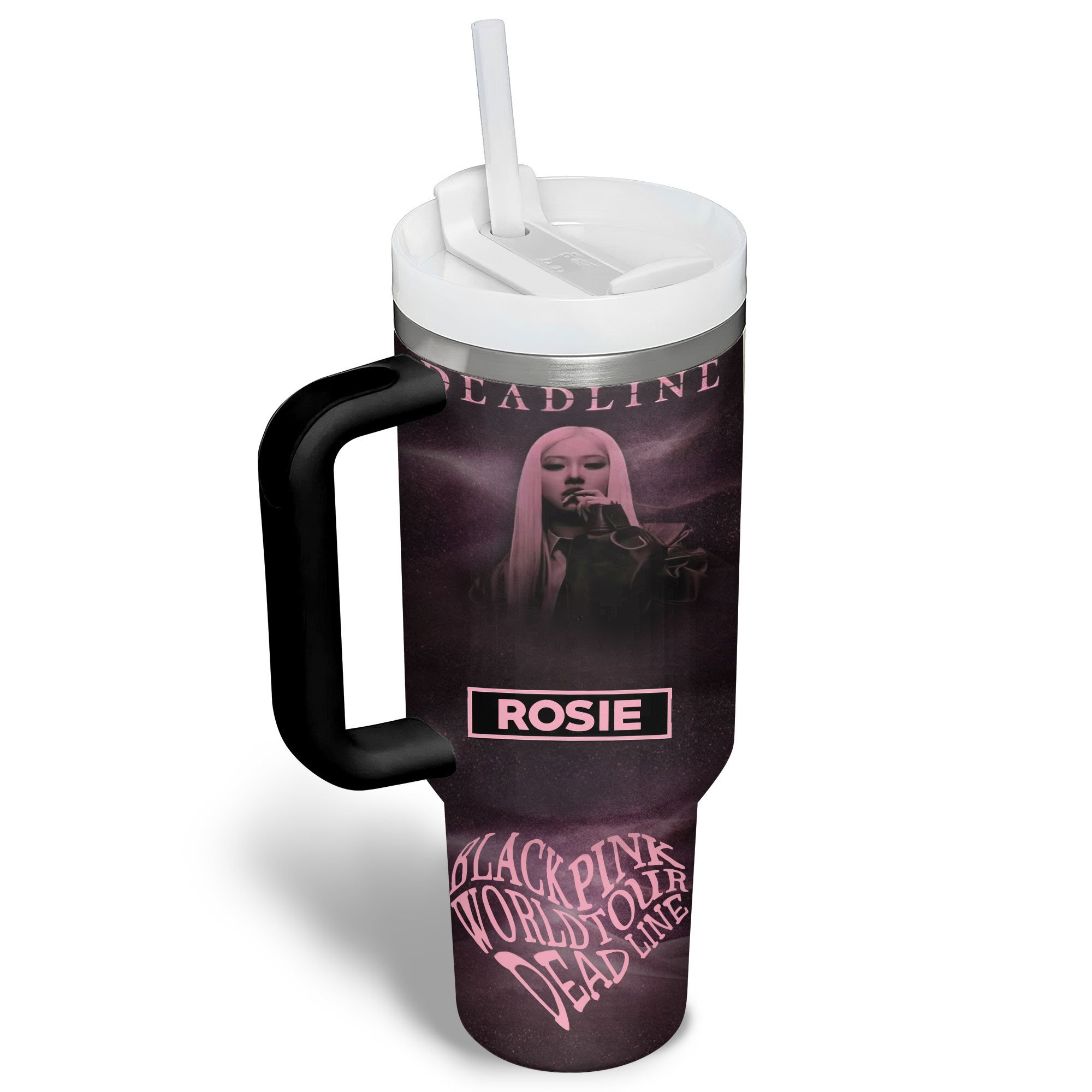 Blackpink Music Custom Stanley Quencher 40oz Stainless Steel Tumbler With Handle