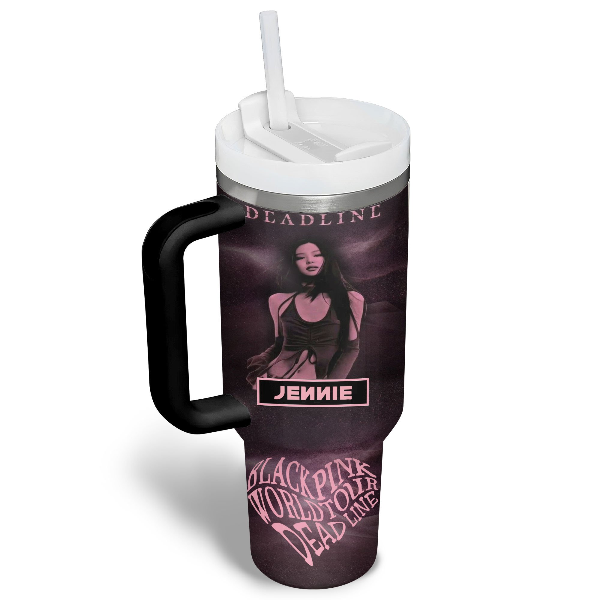 Blackpink Music Custom Stanley Quencher 40oz Stainless Steel Tumbler With Handle