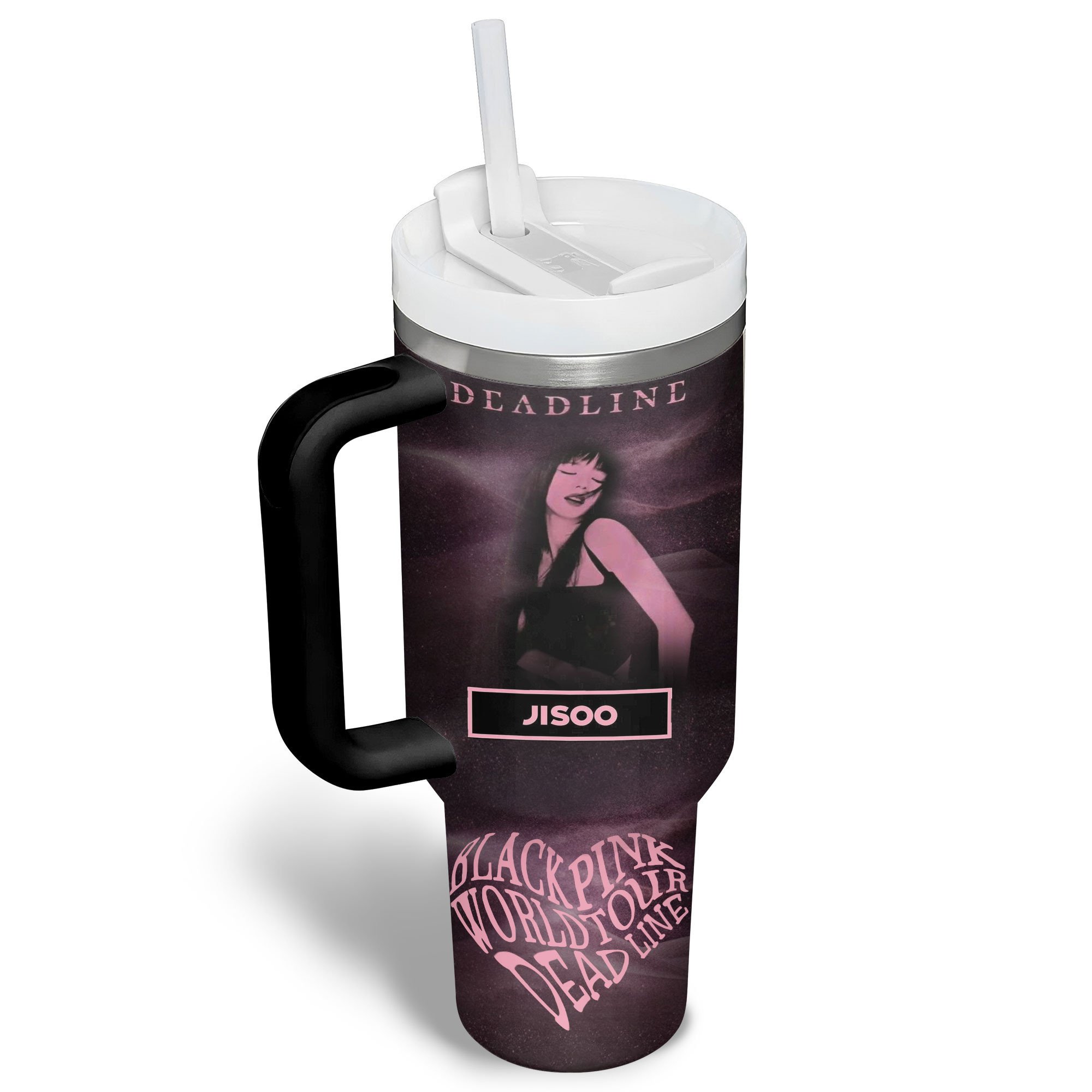 Blackpink Music Custom Stanley Quencher 40oz Stainless Steel Tumbler With Handle