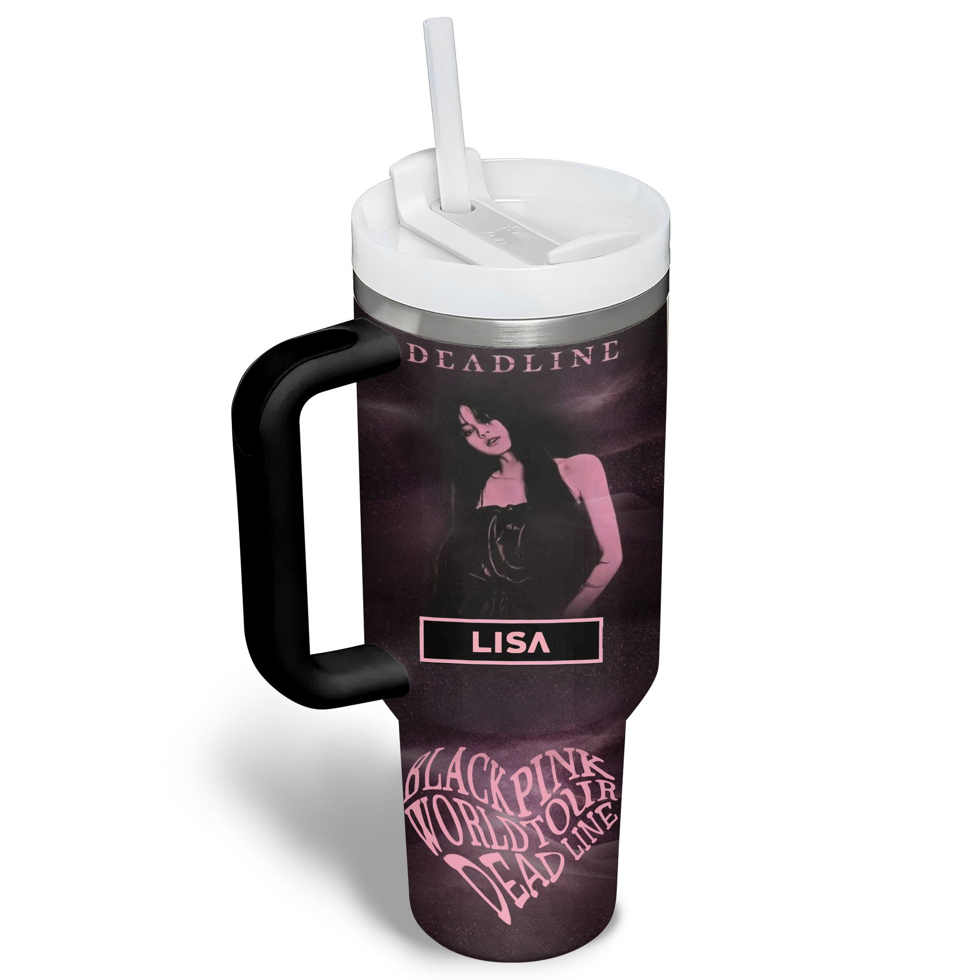 Blackpink Music Custom Stanley Quencher 40oz Stainless Steel Tumbler With Handle