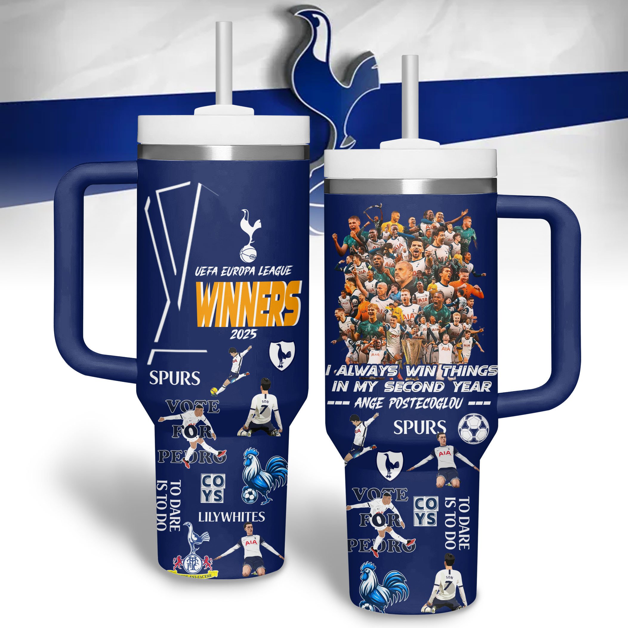 Son Heung-min Sports Custom Stanley Quencher 40oz Stainless Steel Tumbler With Handle