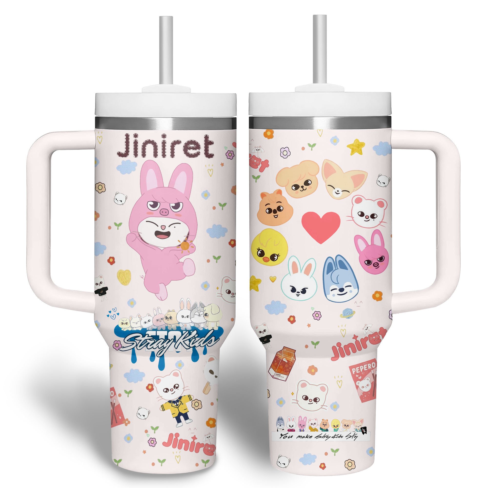 Stray Kids Music Custom Stanley Quencher 40oz Stainless Steel Tumbler With Handle