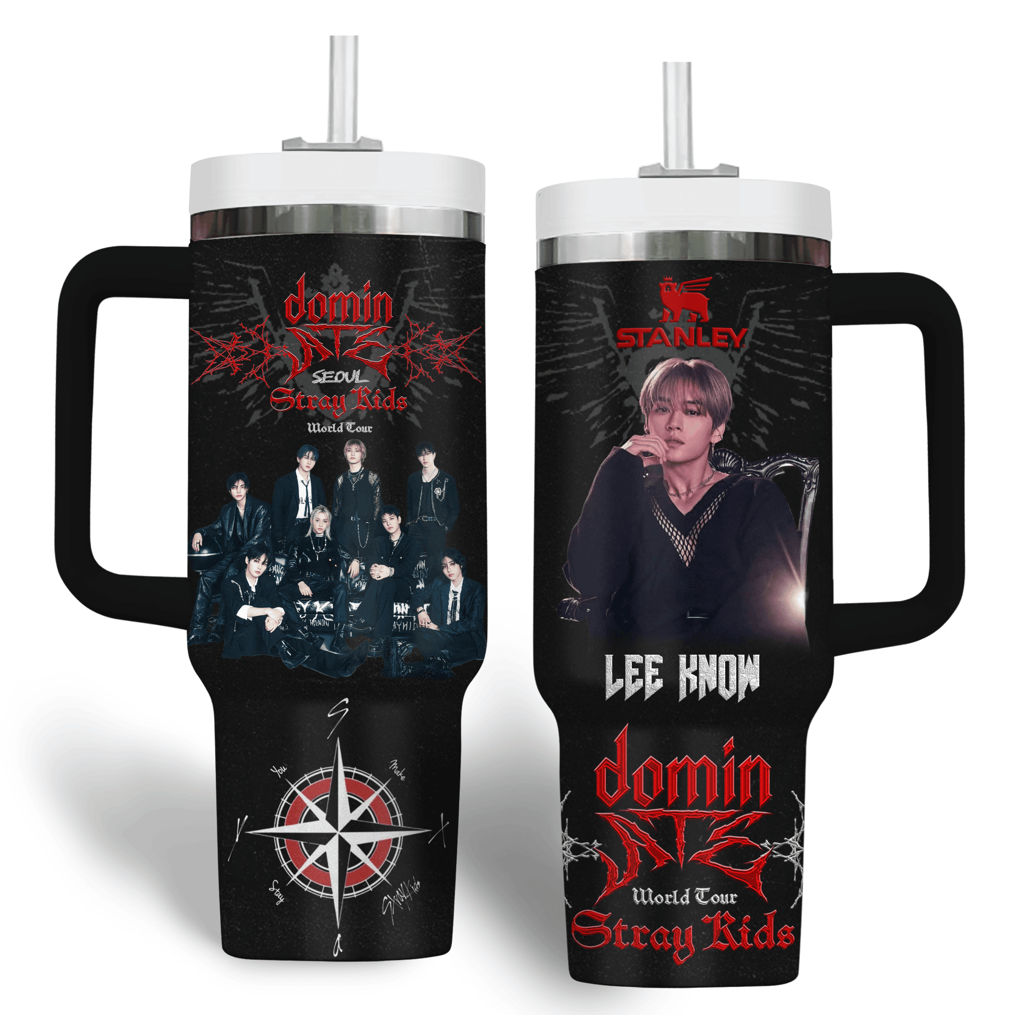 Stray Kids Music Custom Stanley Quencher 40oz Stainless Steel Tumbler With Handle