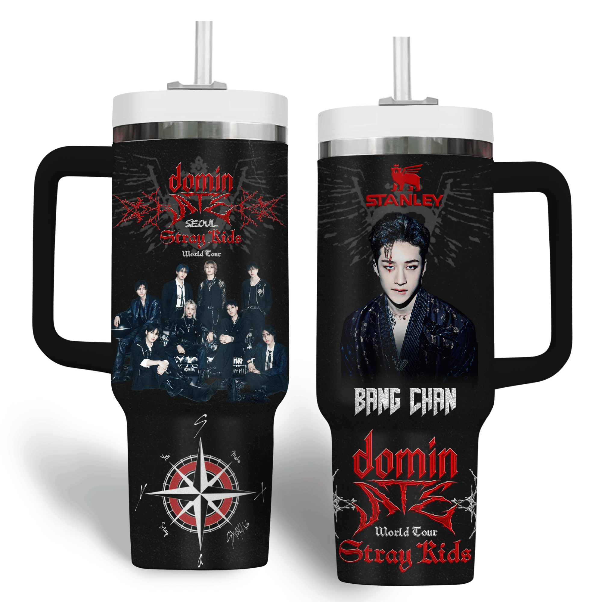 Stray Kids Music Custom Stanley Quencher 40oz Stainless Steel Tumbler With Handle
