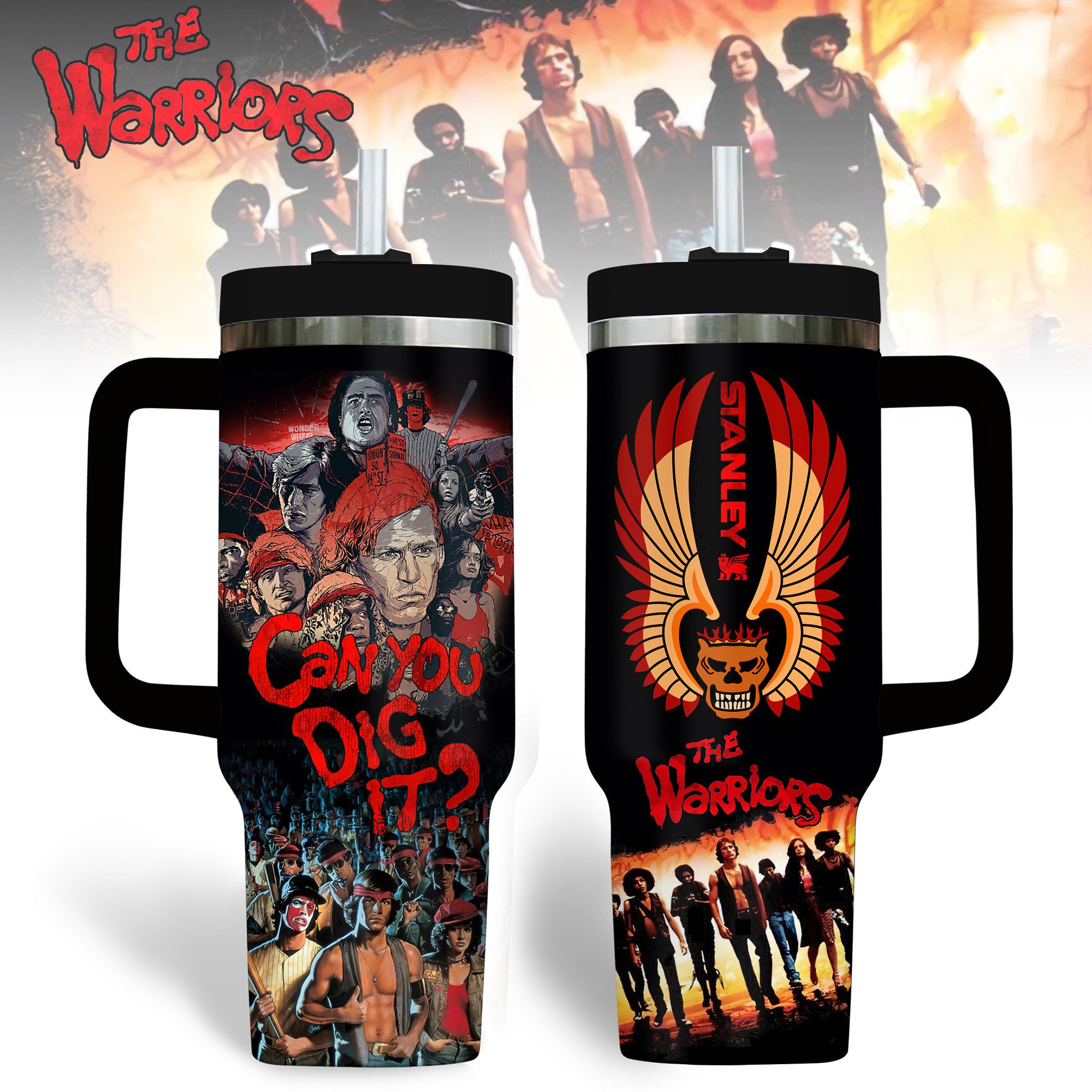 The Warriors Movies Custom Stanley Quencher 40oz Stainless Steel Tumbler With Handle