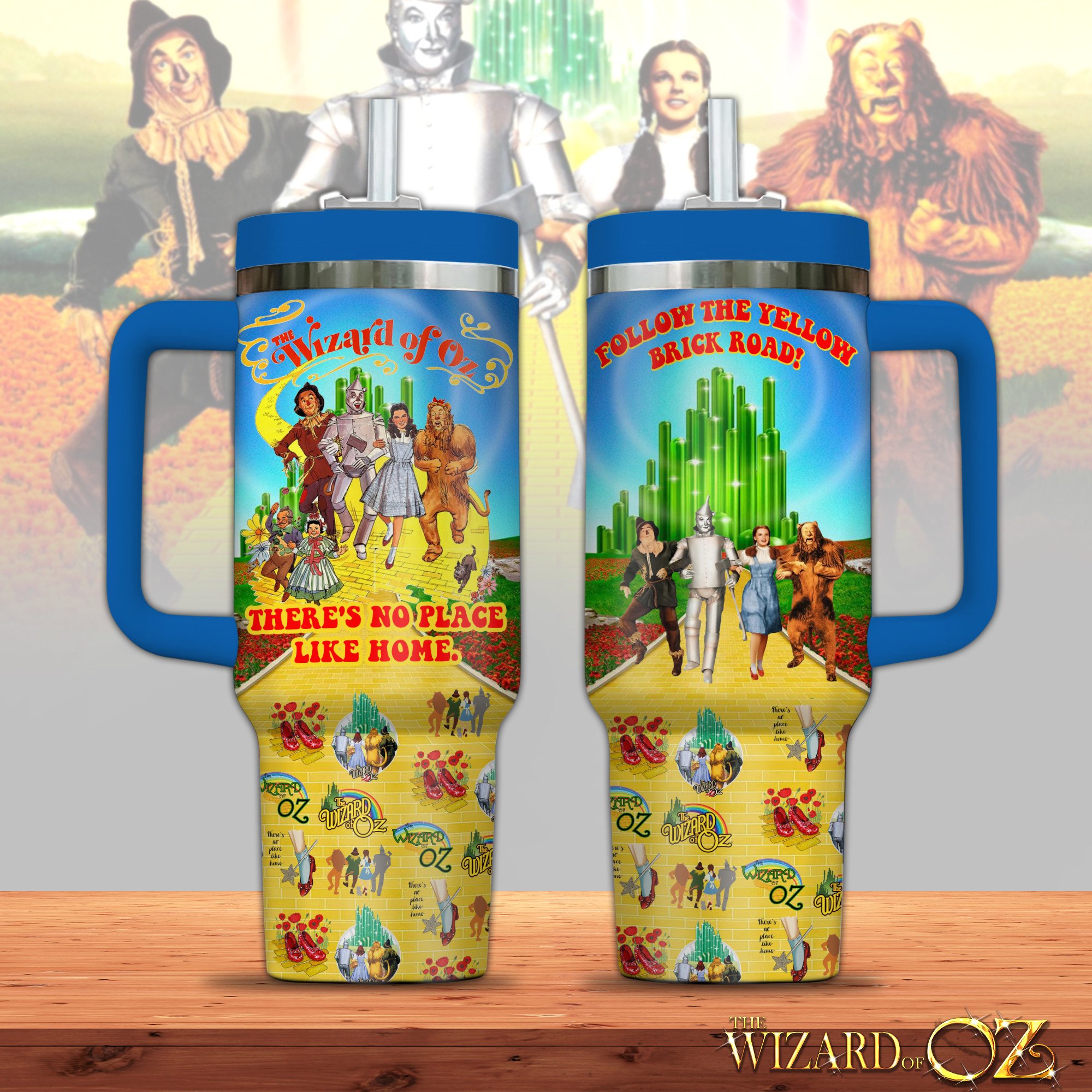 The Wizard of Oz Movies Custom Stanley Quencher 40oz Stainless Steel Tumbler With Handle