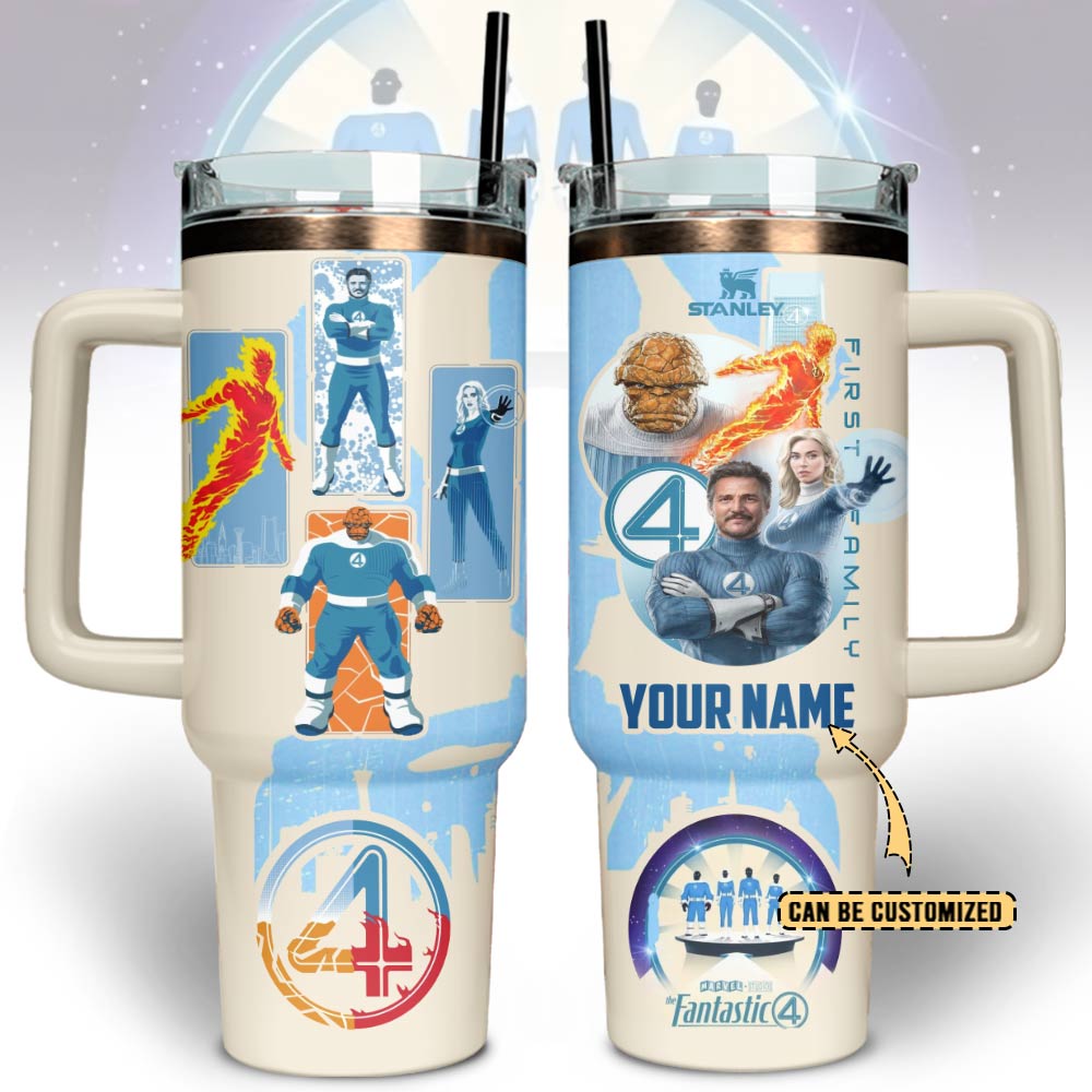 The Fantastic Four Movies Custom Stanley Quencher 40oz Stainless Steel Tumbler With Handle
