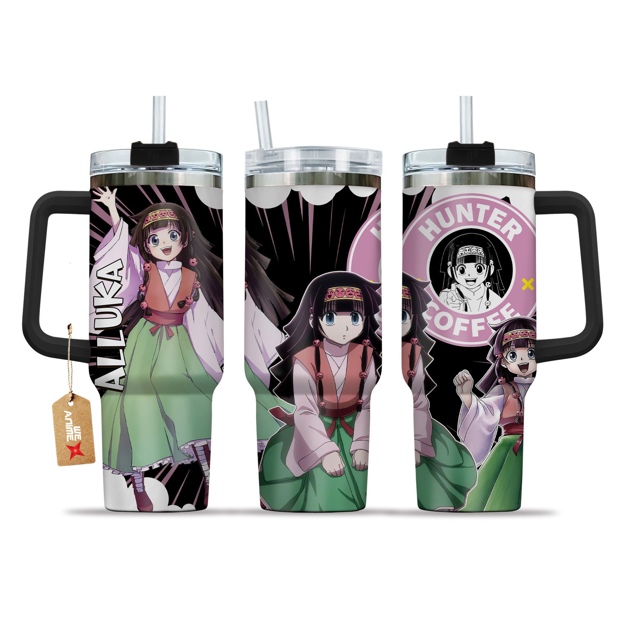 Alluka Zoldyck Hunter x Hunter Anime Custom Stanley Quencher 40oz Stainless Steel Tumbler With Handle