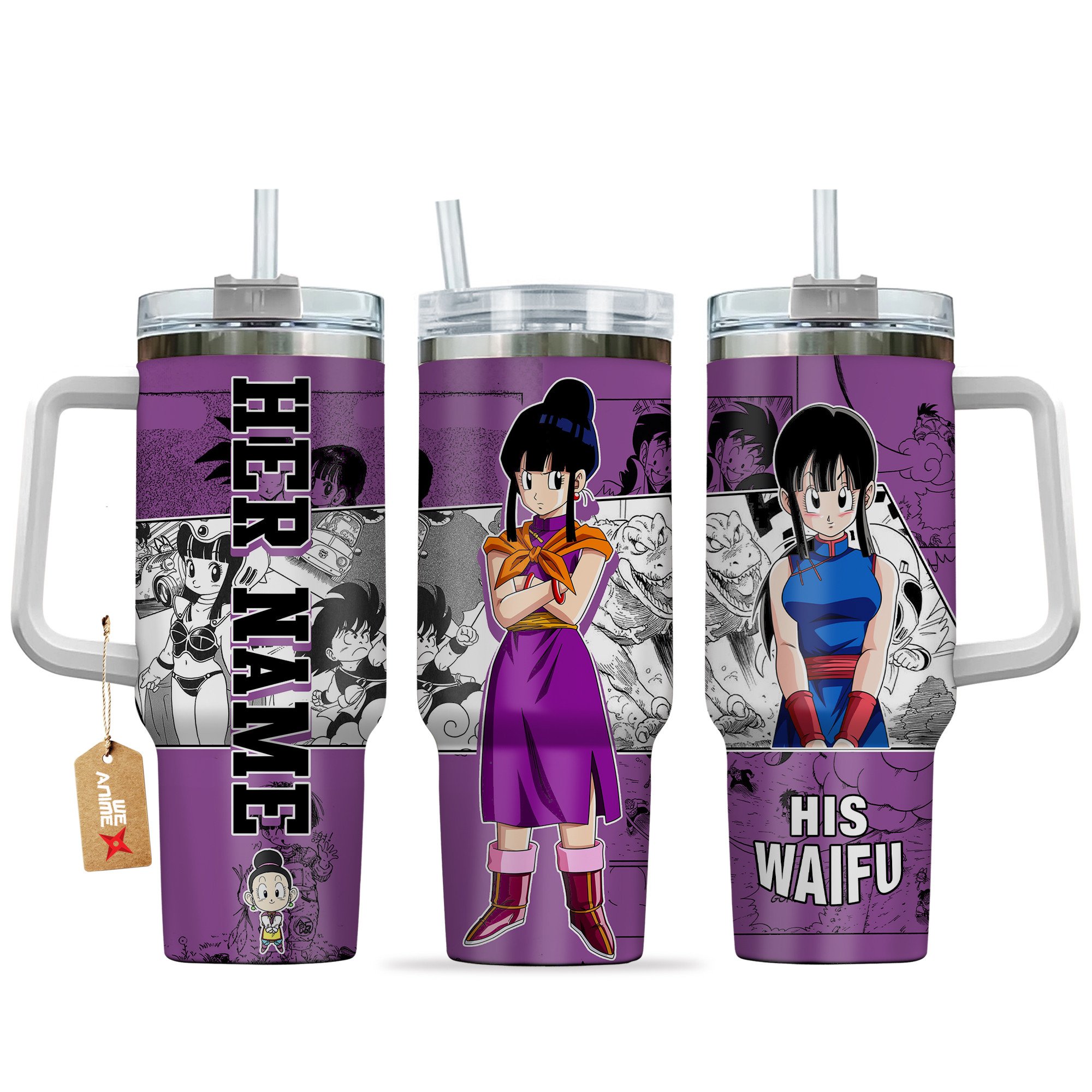 Chi-Chi Dragon Ball Anime Custom Stanley Quencher 40oz Stainless Steel Tumbler With Handle