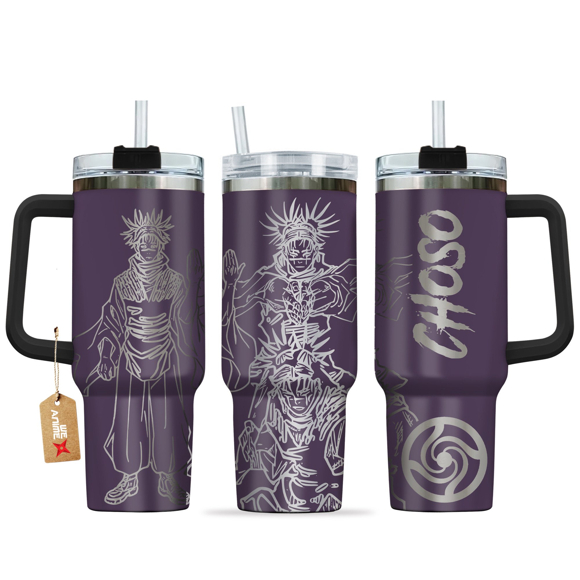Choso Jujutsu Kaisen Anime Custom Stanley Quencher 40oz Stainless Steel Tumbler With Handle