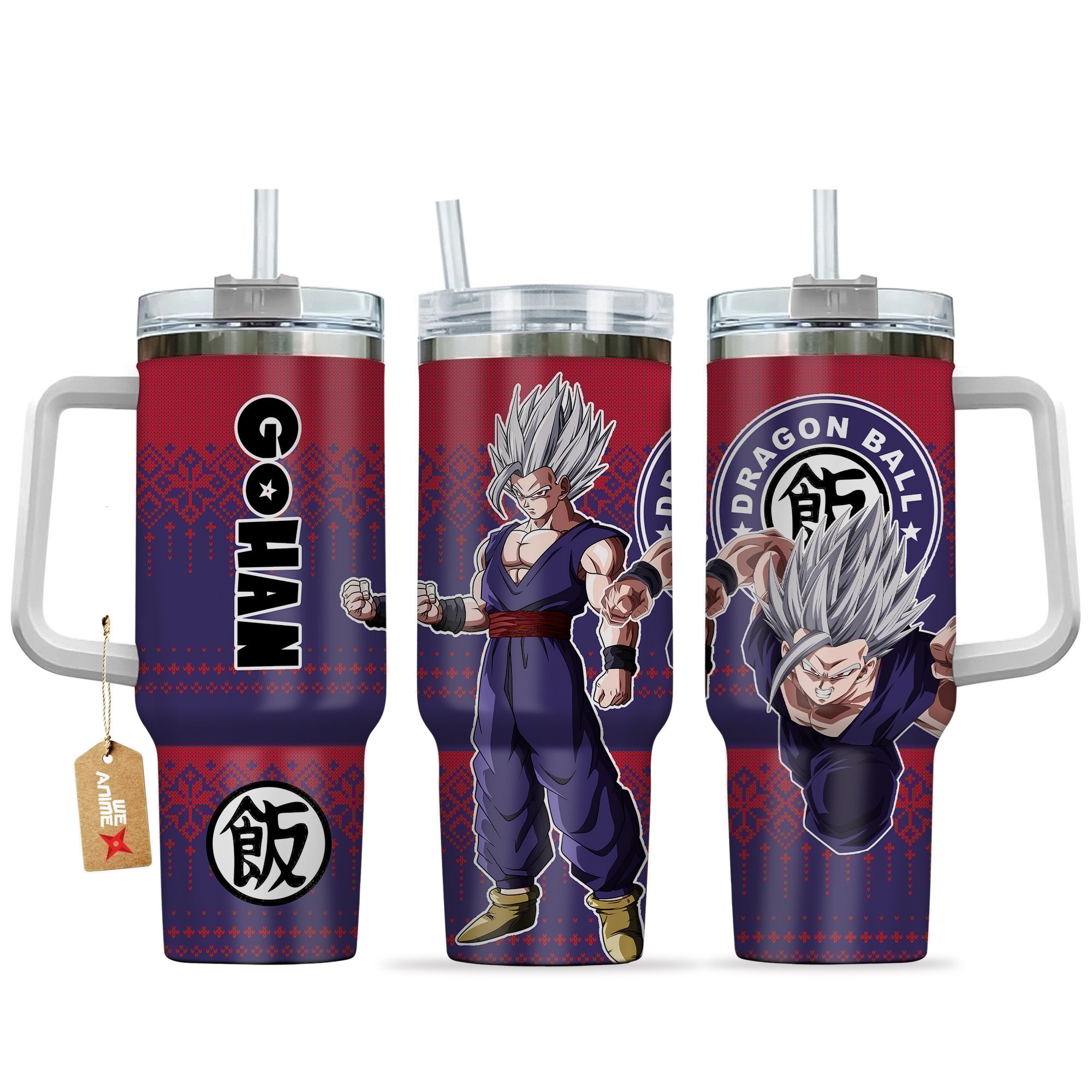 Gohan Beast Dragon Ball Z Anime Custom Stanley Quencher 40oz Stainless Steel Tumbler With Handle