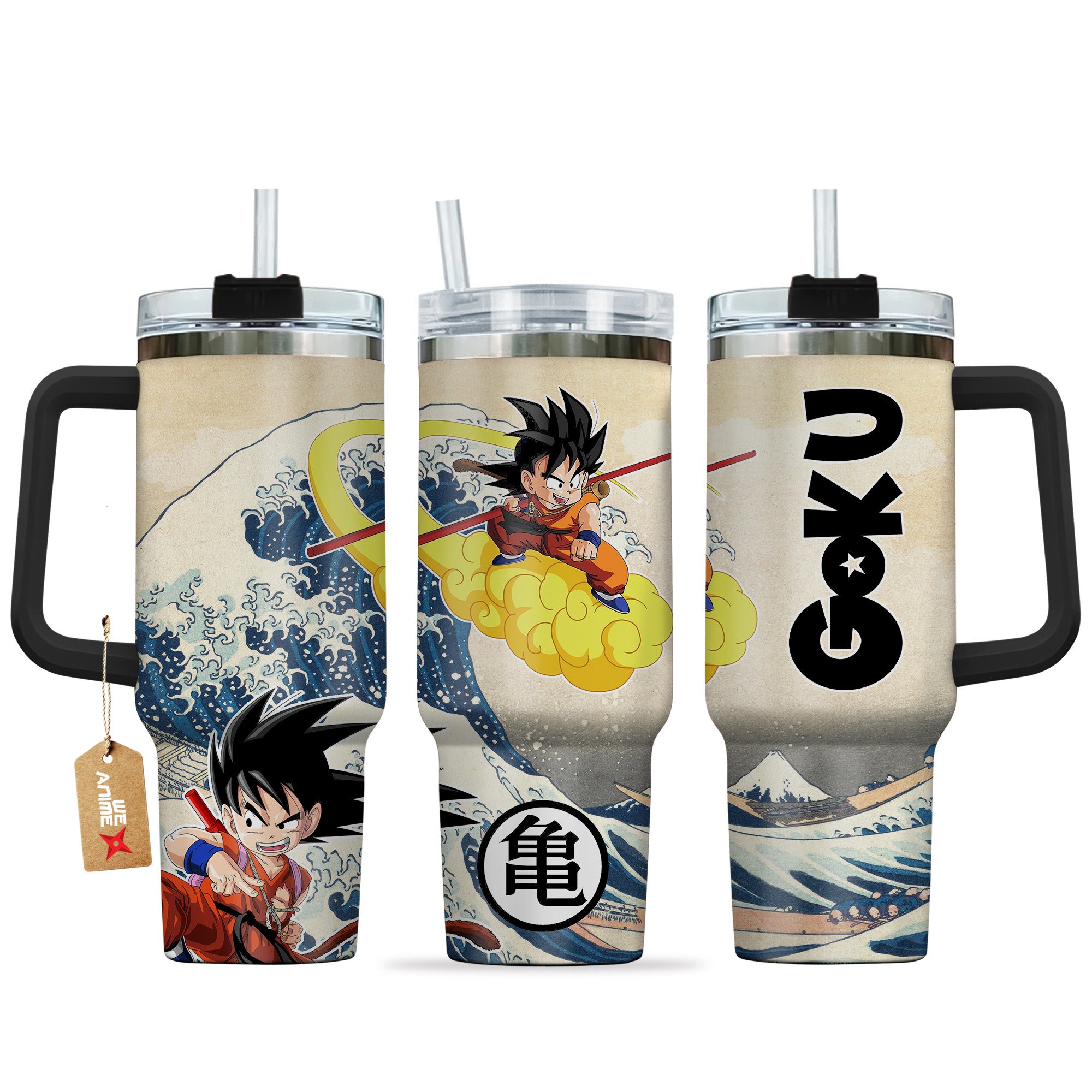 Goku Kid Dragon Ball Anime Custom Stanley Quencher 40oz Stainless Steel Tumbler With Handle
