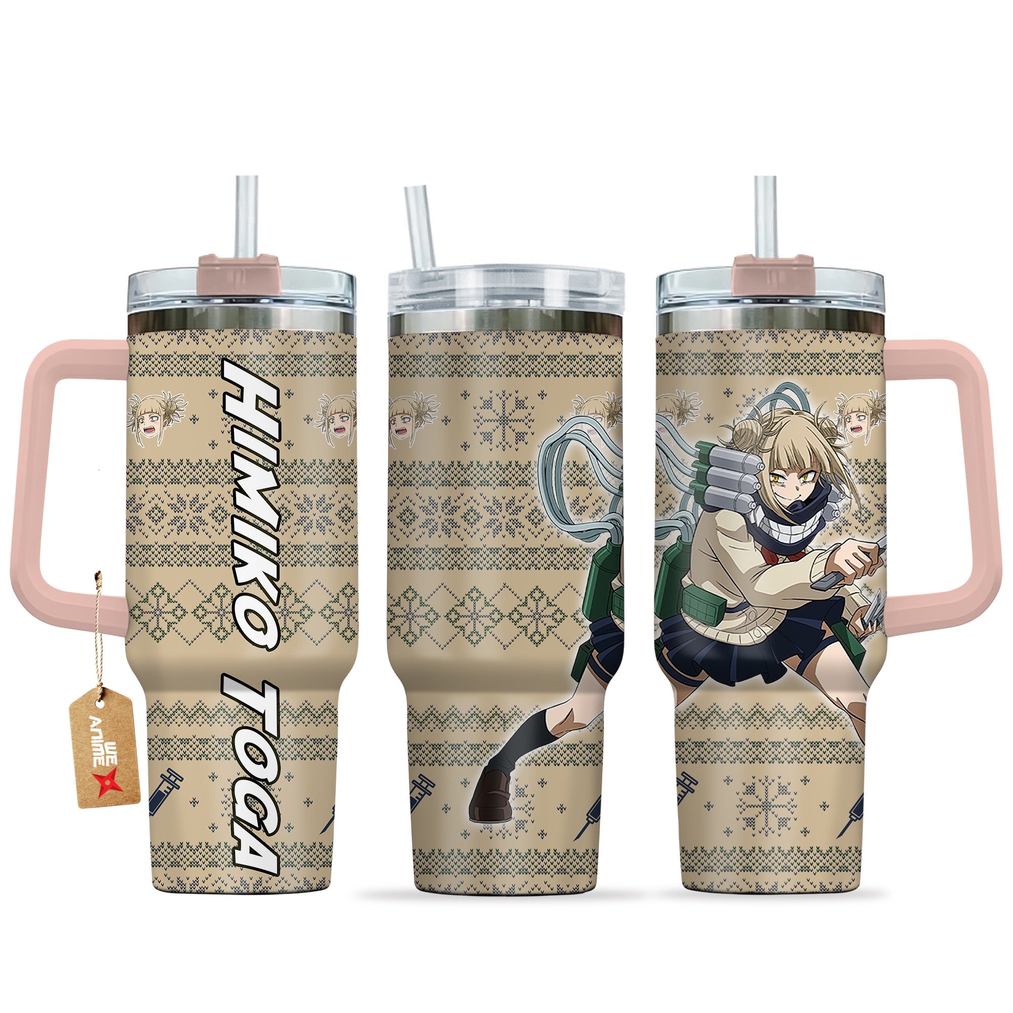 Himiko Toga My Hero Academia Anime Custom Stanley Quencher 40oz Stainless Steel Tumbler With Handle