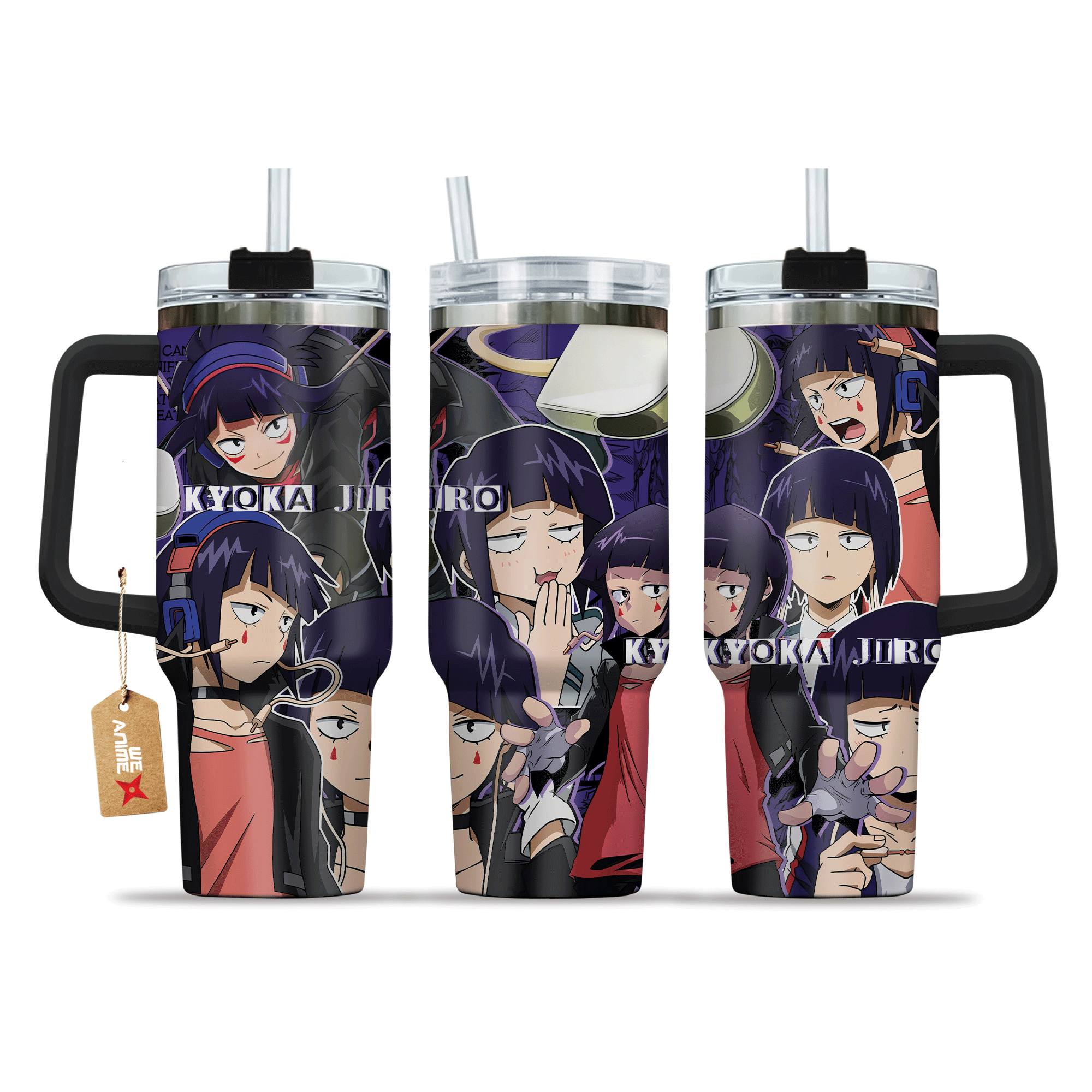 Kyoka Jiro My Hero Academia Anime Custom Stanley Quencher 40oz Stainless Steel Tumbler With Handle