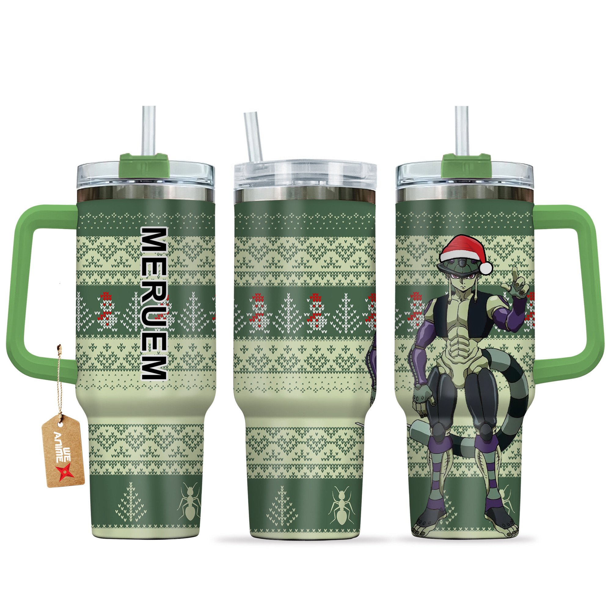 Meruem Hunter x Hunter Anime Custom Stanley Quencher 40oz Stainless Steel Tumbler With Handle