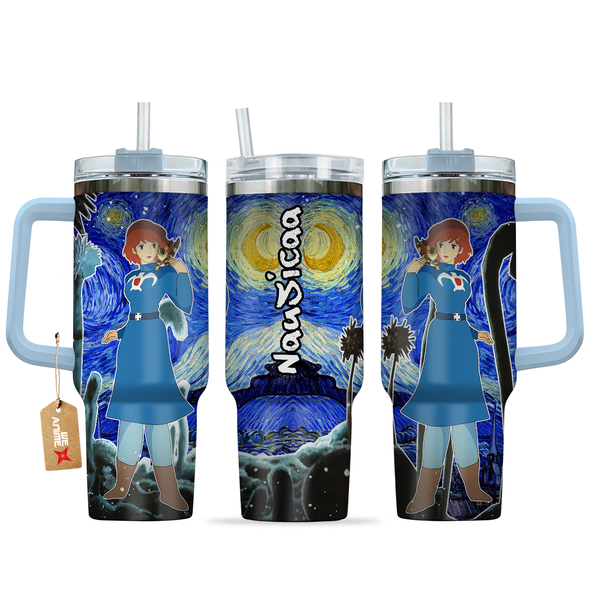 Nausicaa The Wind Rises Anime Custom Stanley Quencher 40oz Stainless Steel Tumbler With Handle