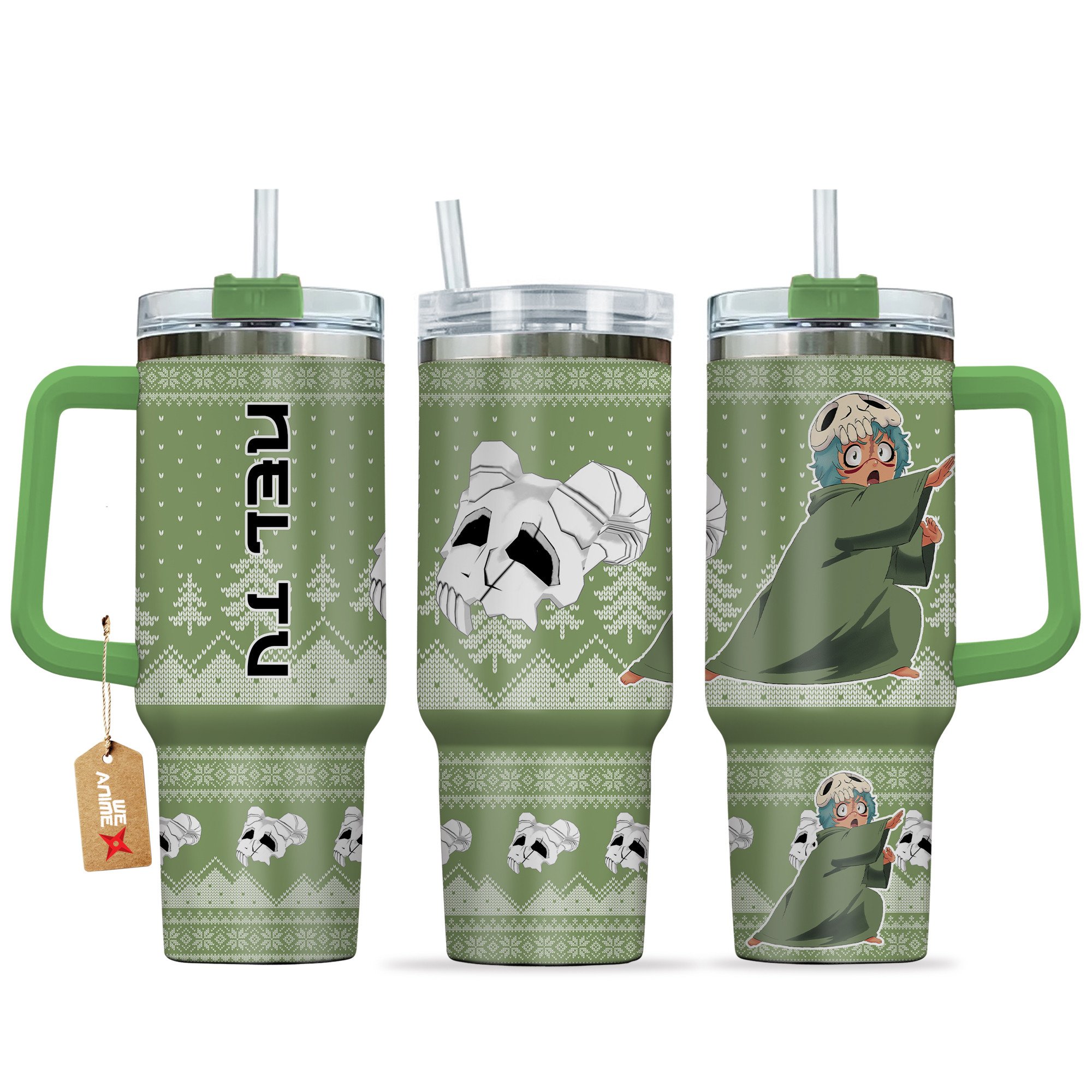 Nel Tu Bleach Anime Custom Stanley Quencher 40oz Stainless Steel Tumbler With Handle