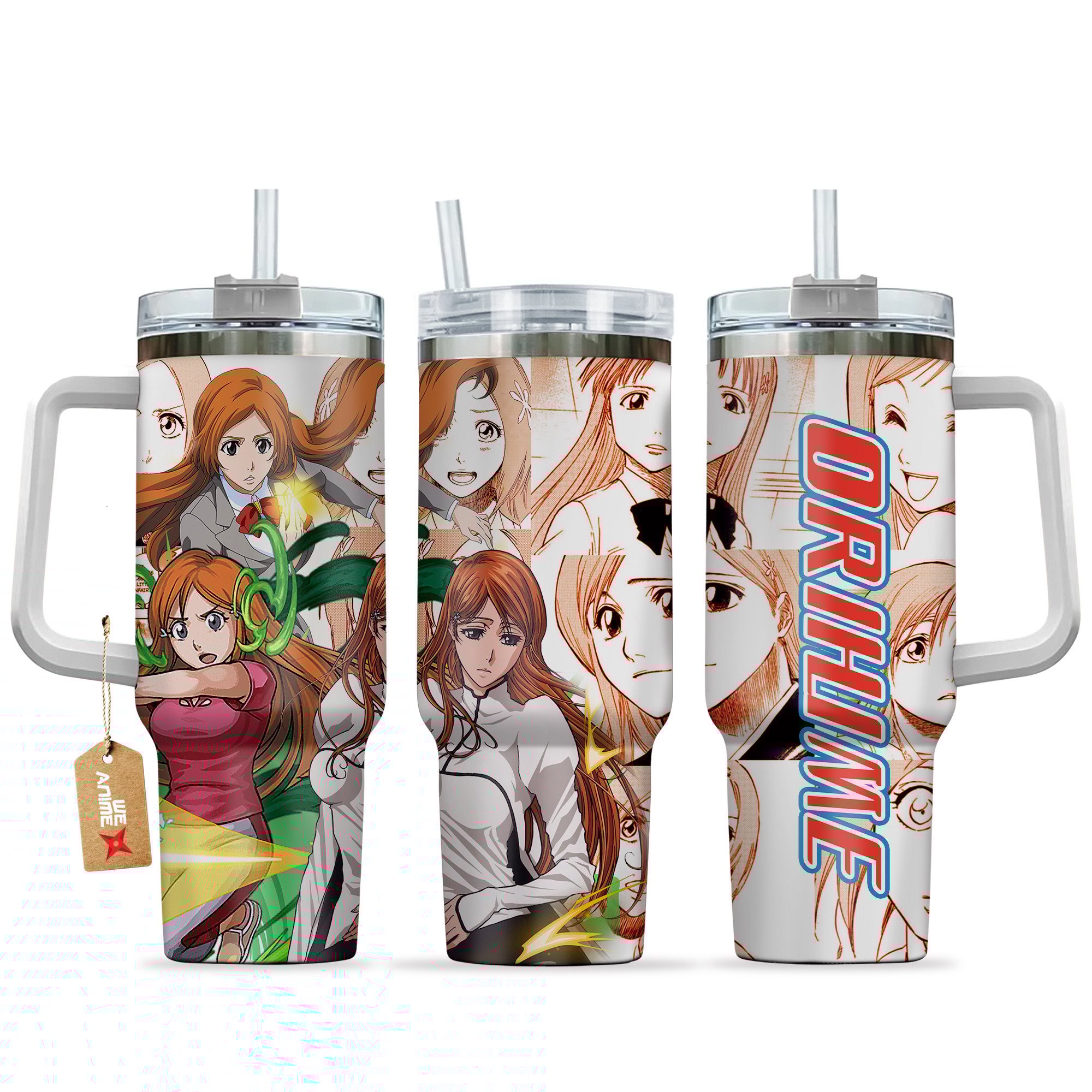 Orihime Inoue Orihime Inoue Anime Custom Stanley Quencher 40oz Stainless Steel Tumbler With Handle