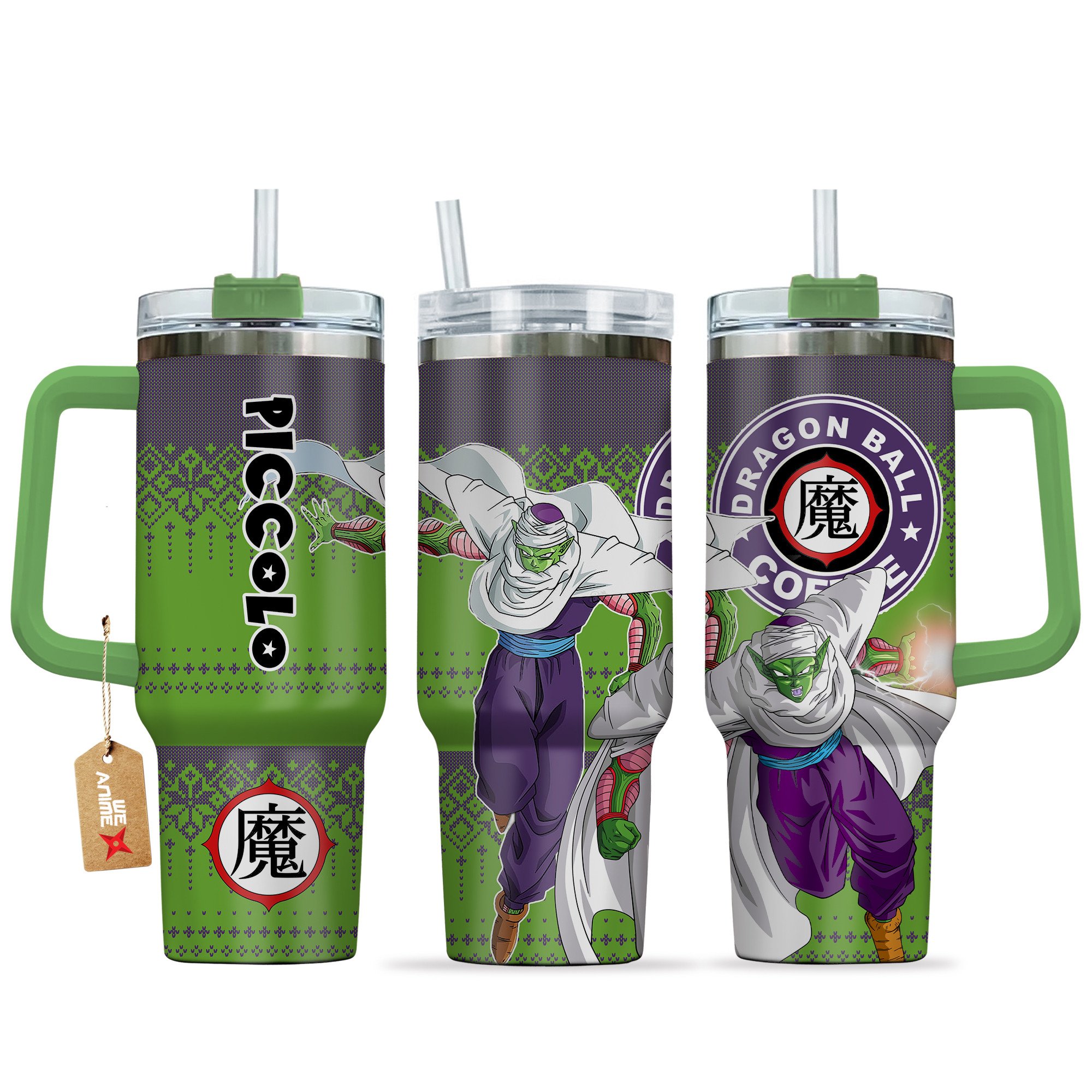 Piccolo Dragon Ball Z Anime Custom Stanley Quencher 40oz Stainless Steel Tumbler With Handle