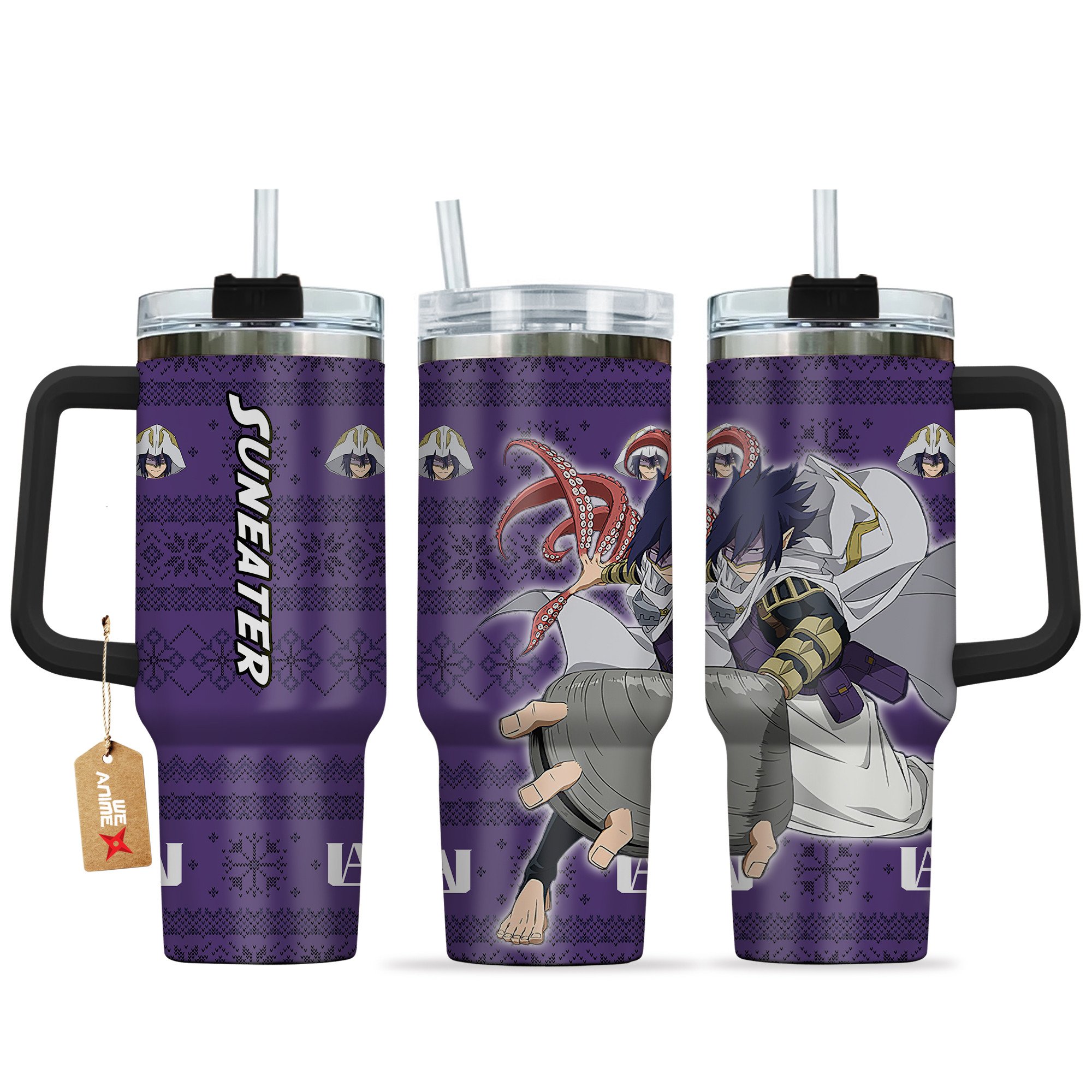 Suneater My Hero Academia Anime Custom Stanley Quencher 40oz Stainless Steel Tumbler With Handle