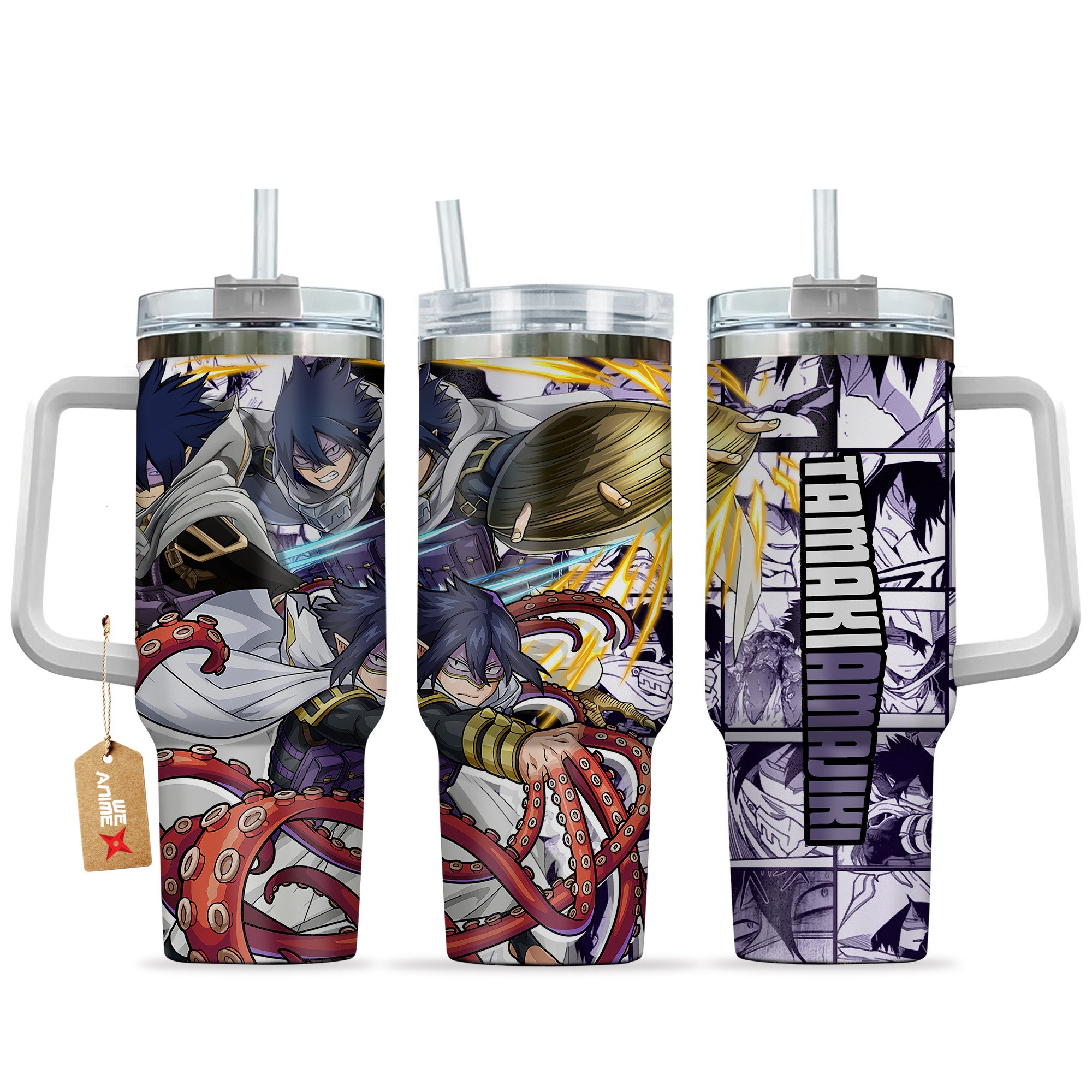 Tamaki Amajiki (Suneater) My Hero Academia Anime Custom Stanley Quencher 40oz Stainless Steel Tumbler With Handle