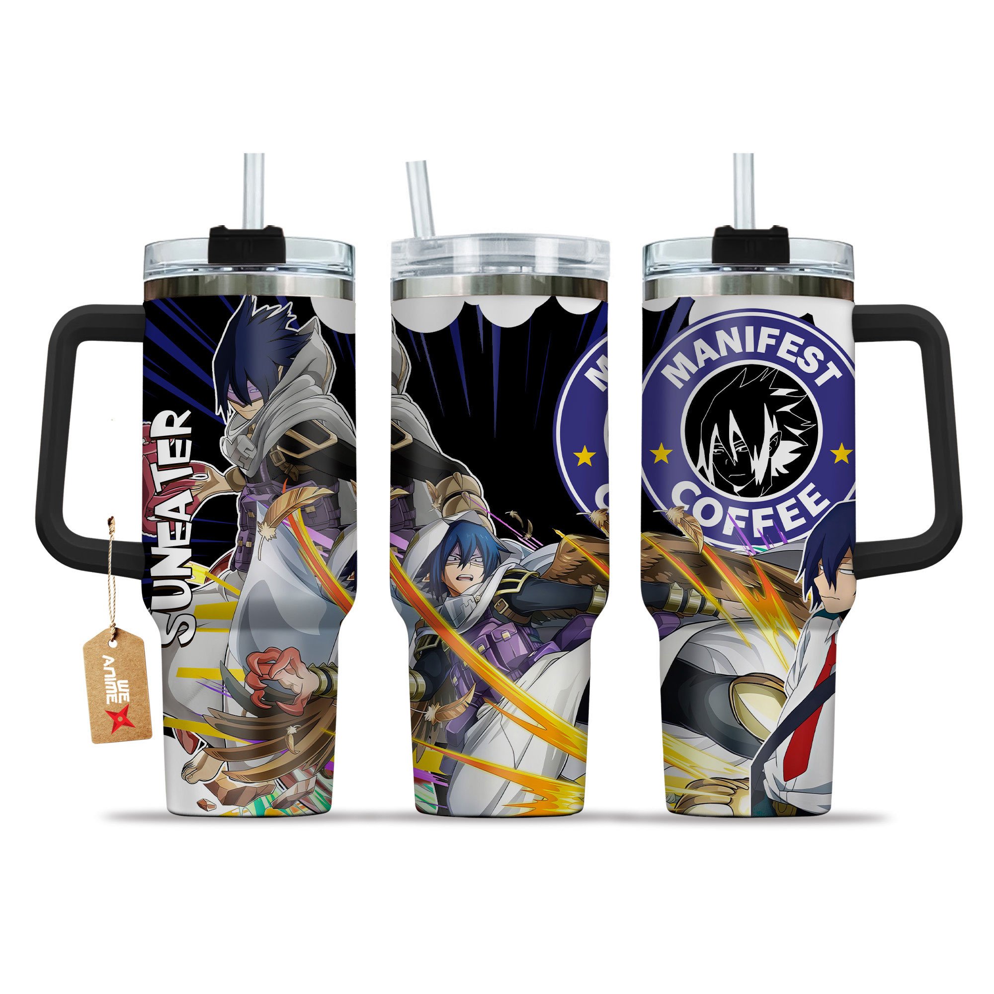 Tamaki Amajiki (Suneater) My Hero Academia Anime Custom Stanley Quencher 40oz Stainless Steel Tumbler With Handle