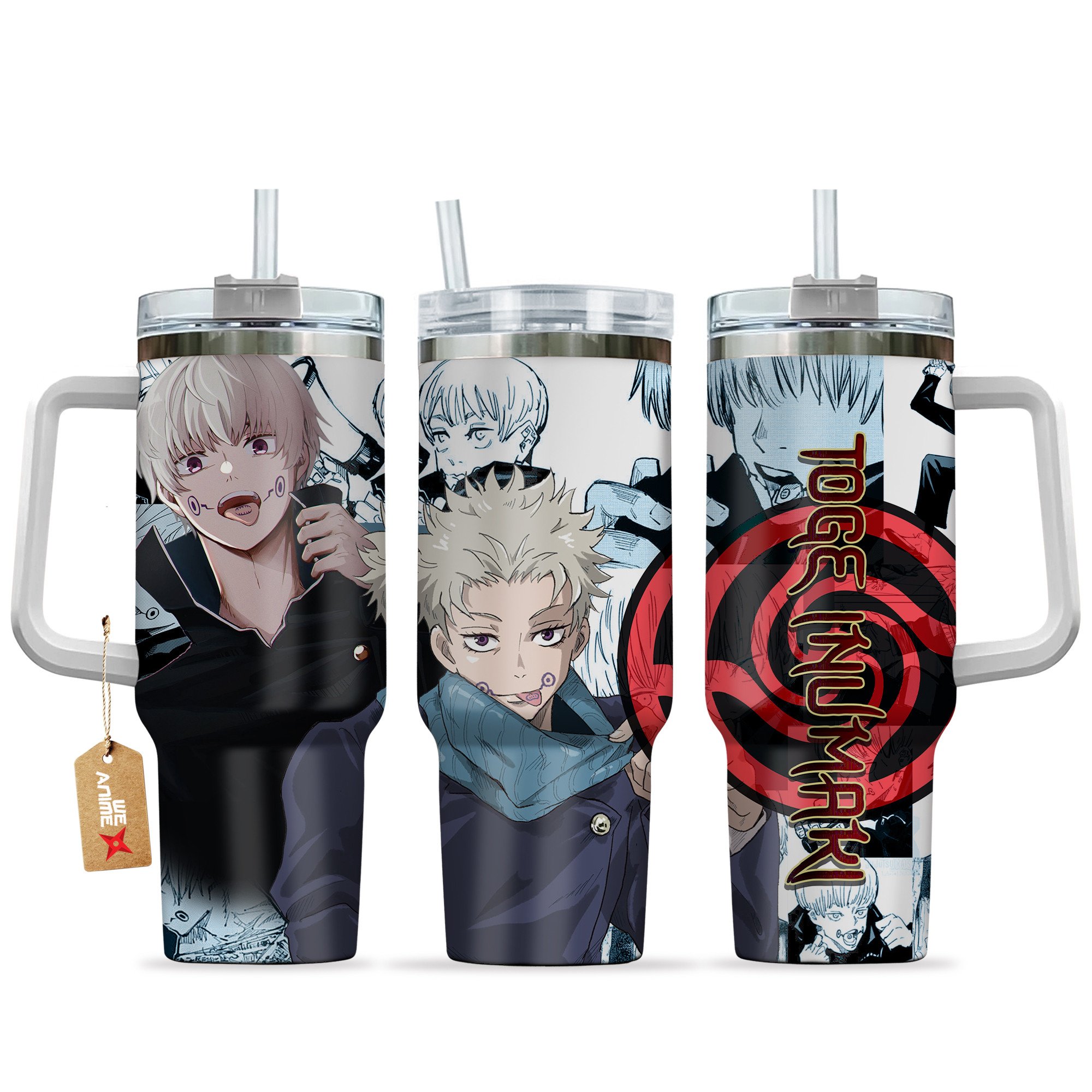 Toge Inumaki Jujutsu Kaisen Anime Custom Stanley Quencher 40oz Stainless Steel Tumbler With Handle