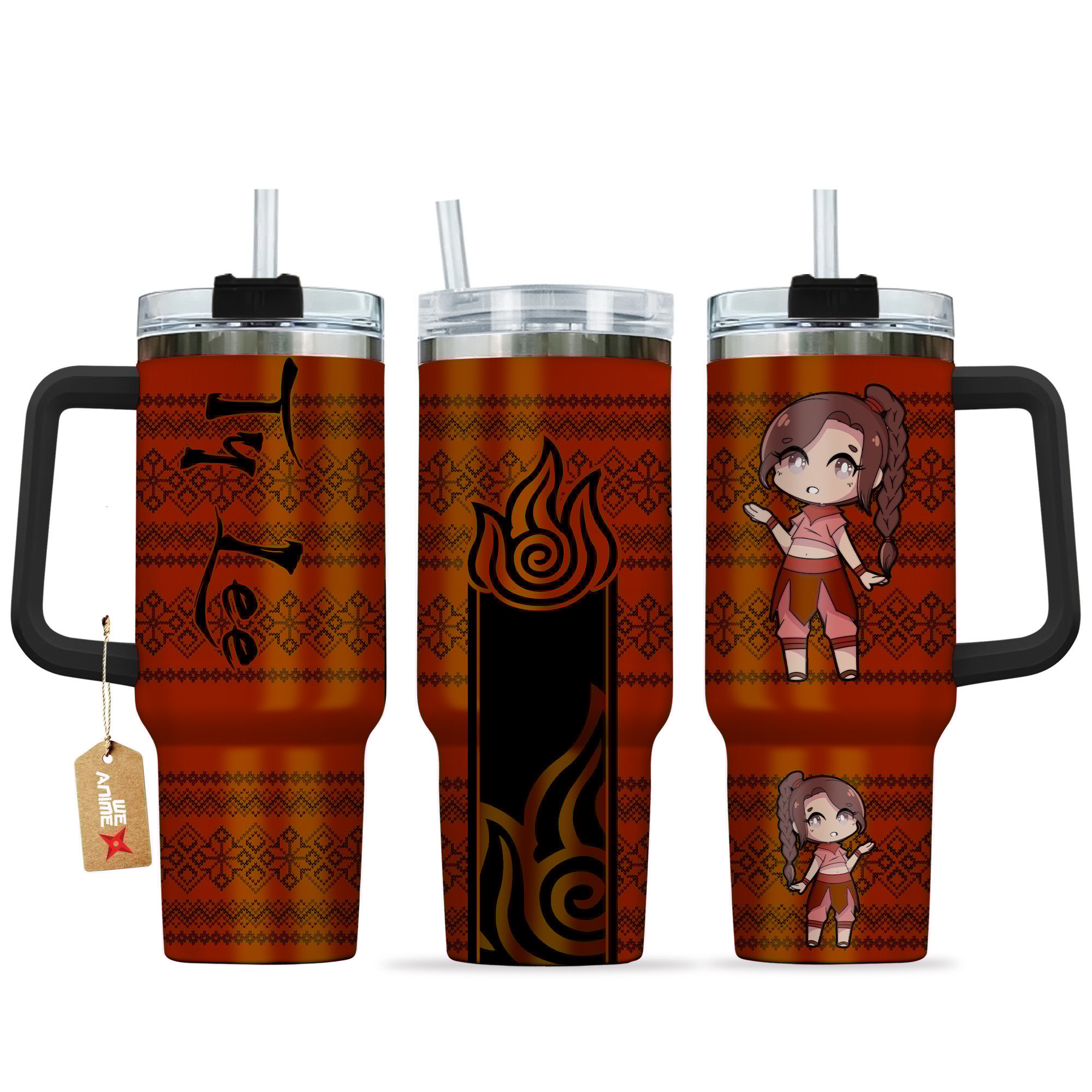 Ty Lee Avatar Anime Custom Stanley Quencher 40oz Stainless Steel Tumbler With Handle