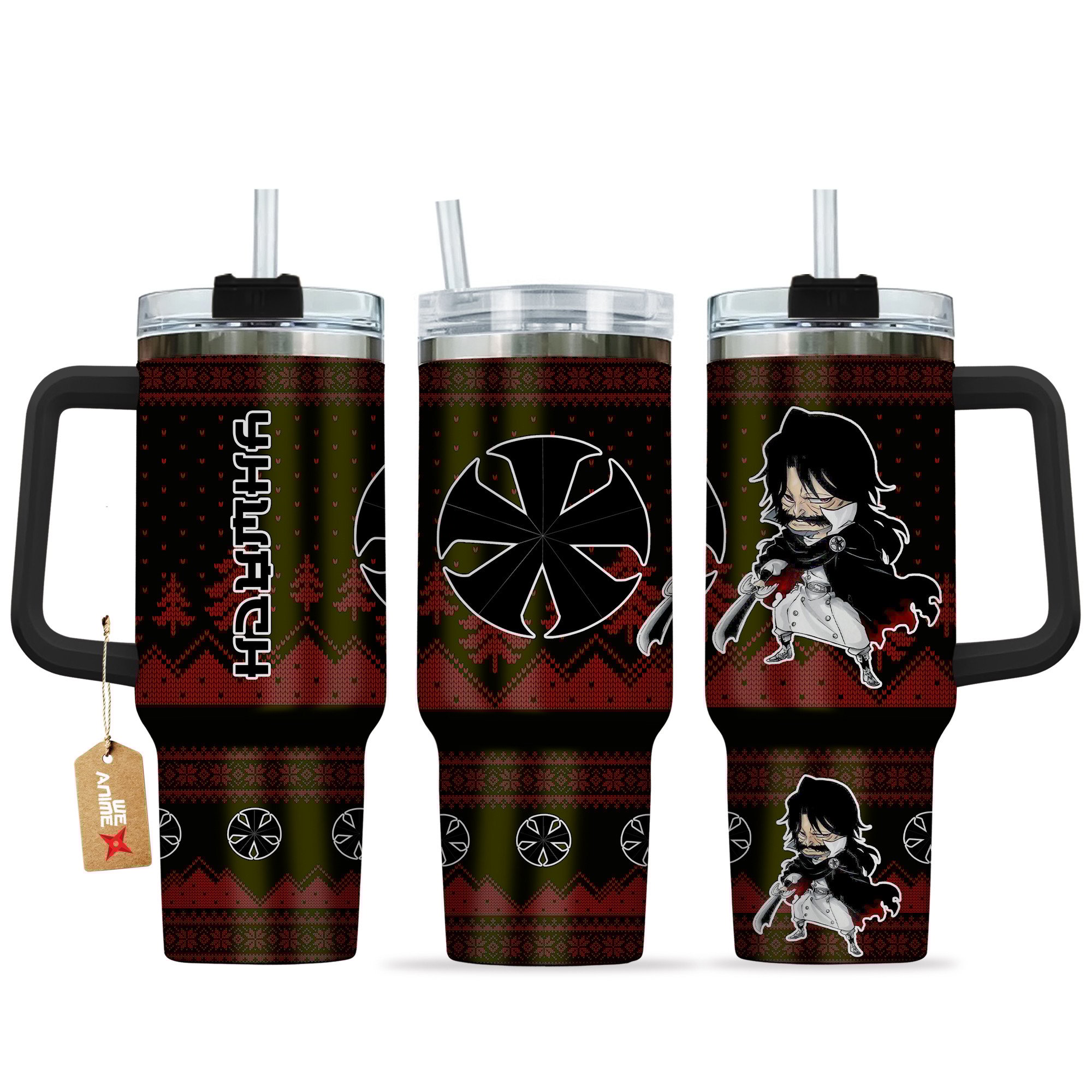 Yhwach Bleach Anime Custom Stanley Quencher 40oz Stainless Steel Tumbler With Handle
