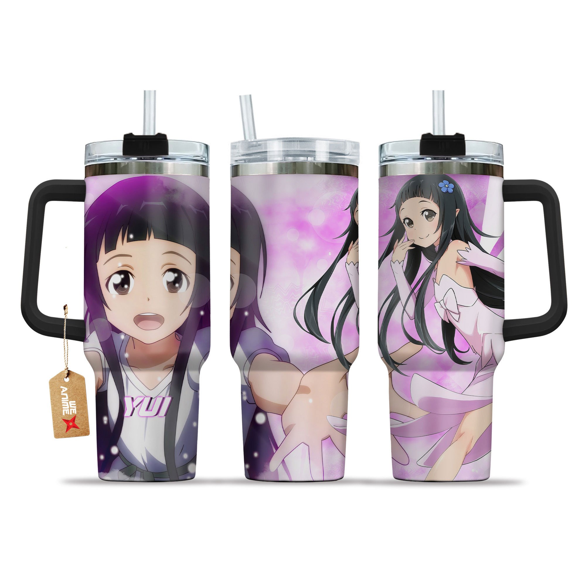 Yui (Yui-MHCP001) Sword Art Online Anime Custom Stanley Quencher 40oz Stainless Steel Tumbler With Handle