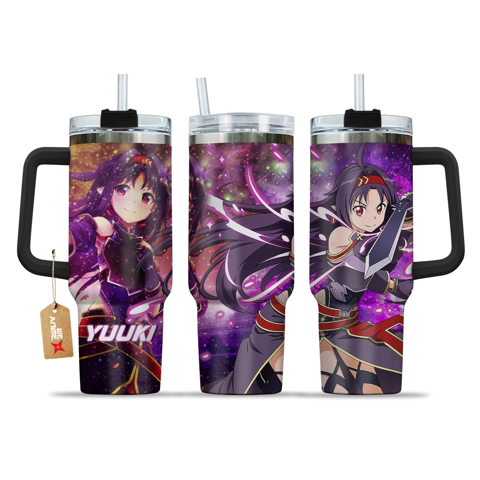 Yuuki Konno (Yuuki) Sword Art Online Anime Custom Stanley Quencher 40oz Stainless Steel Tumbler With Handle